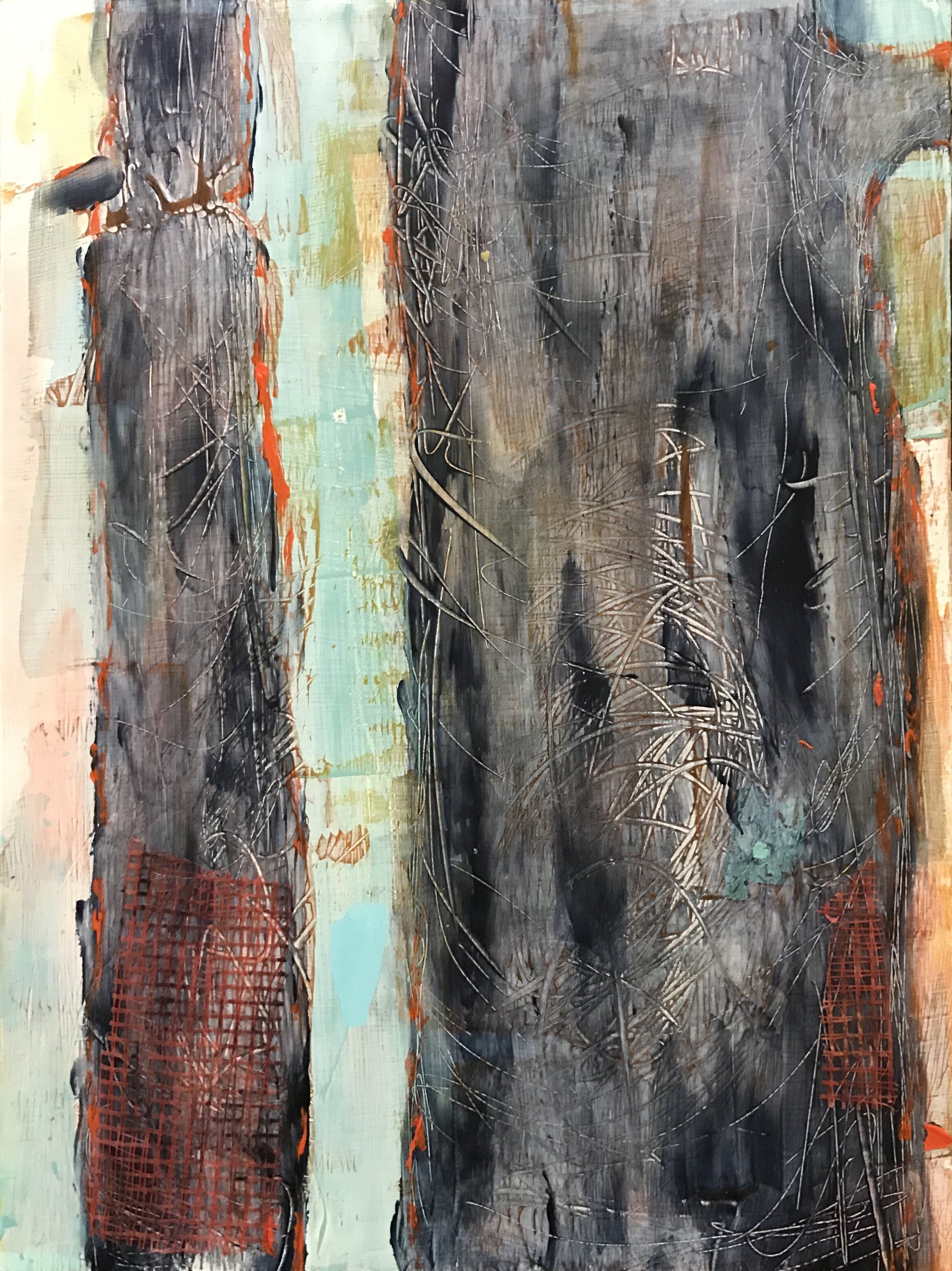 Mother Tree 2020 Mixed media on hardboard, 12x9 inches