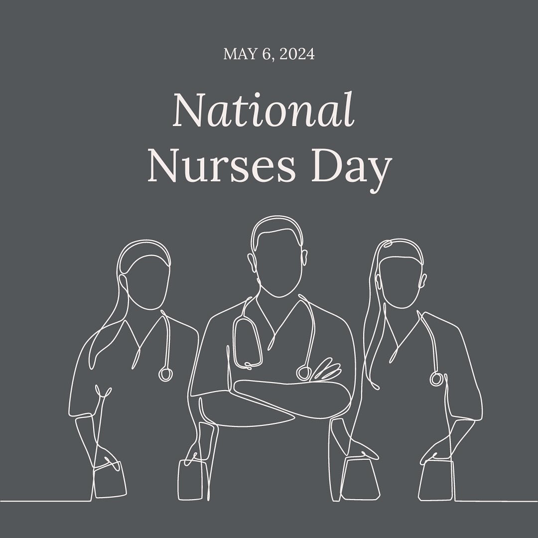 Happy National Nurses Week! 🩺 Today marks the beginning of this special week, starting with National Nurses Day and leading up to International Nurses Day on May 12th. We are incredibly grateful for all the nurses on our team and beyond. Your dedica