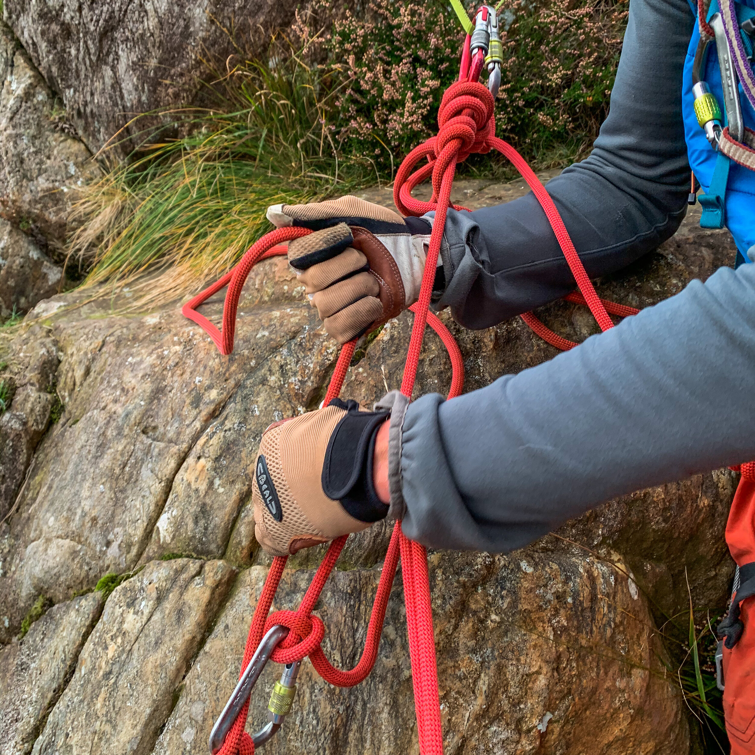 Mountaineering rope work