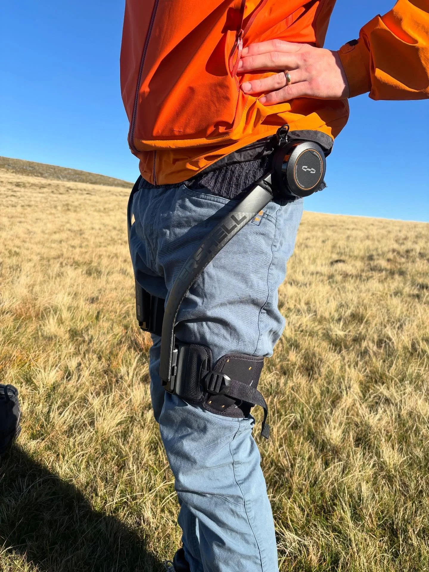 @hypershell.tech exoskeleton leg test day with @rawadventures 

Kind of like an ebike for your quads. One of the more usual guiding days I&rsquo;ve done in a while! 

I was pleased there were no &lsquo;wrong trousers&rsquo; malfunctions and I&rsquo;l