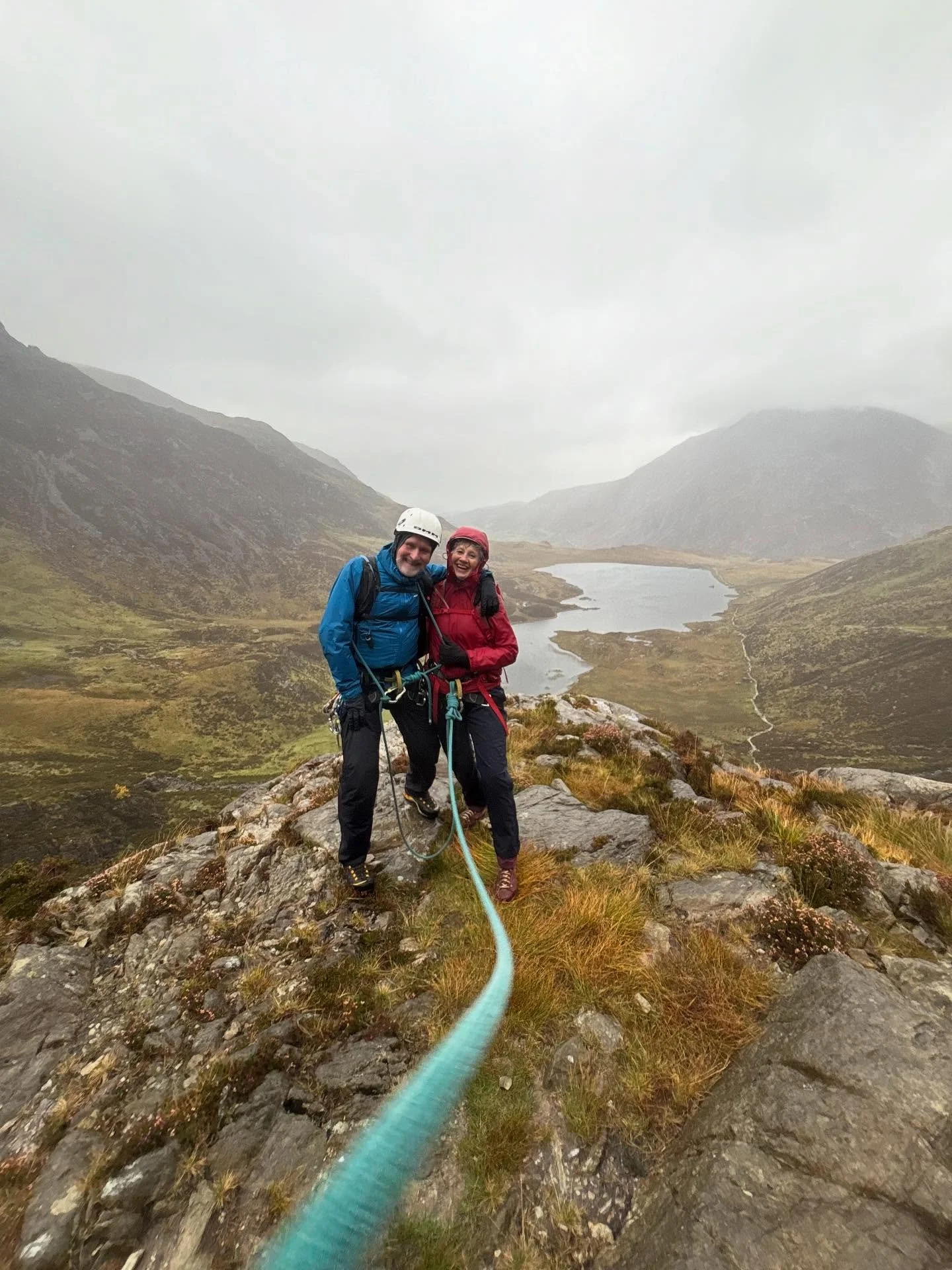 Big smiles despite big wind and rain. Autumn scrambling with Julie and Steve.

#mountaineering #climbing #scrambling #northwalesimbing #cwmidwal #ogwenvalley @ami_professionals @v12_outdoor