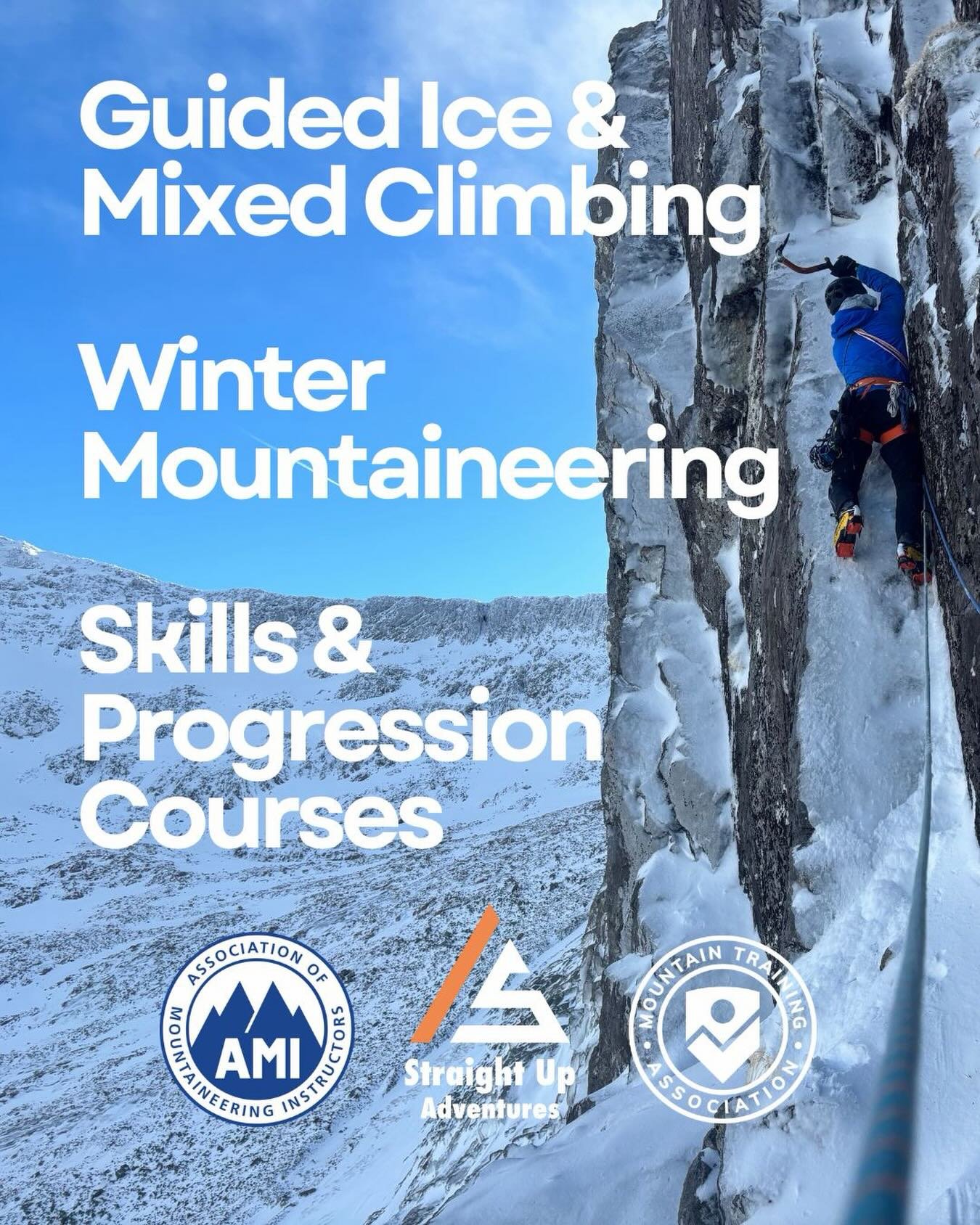 From total winter beginners, those wanting to gain experience and confidence, taking your first steps into winter leading or performance climbing courses, we can run any Scottish winter climbing course you can imagine. All our courses are unique and 