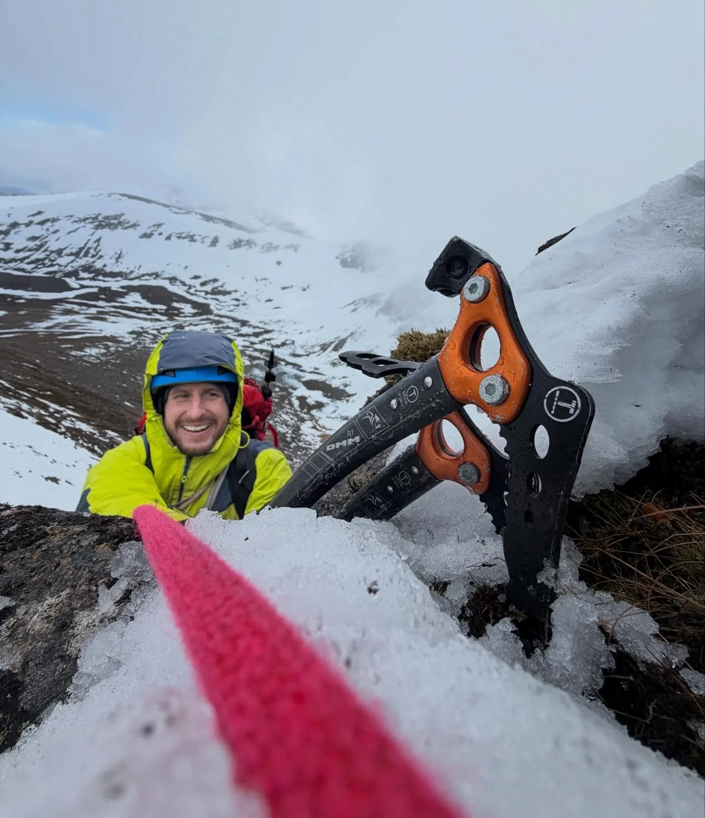 A great week with Dan on his annual Scottish winter pilgrimage. Not vintage conditions, but with a flexible attitude there&rsquo;s always something fun to go at. Any day in the mountains is better than one in the office! Photos from Fiacaill Buttress
