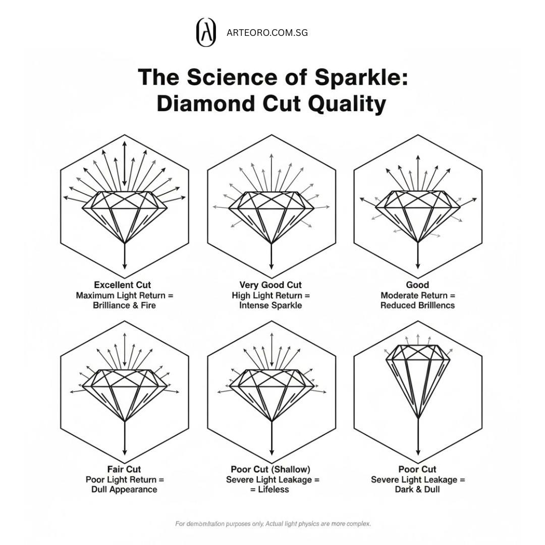 ArteOro.com.sg - The Science of Sparkle: Diamond cut quality