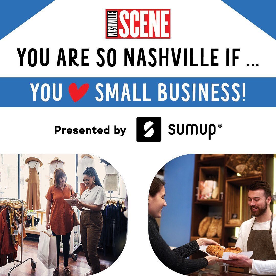 You Are So Nashville If...You Love Small Business!&nbsp;❤️🤩

Calling all Nashvillians... we've teamed up with @sumupusa to show local businesses some love! You can nominate your favorite Nashville small business and they&rsquo;ll be entered to&nbsp;