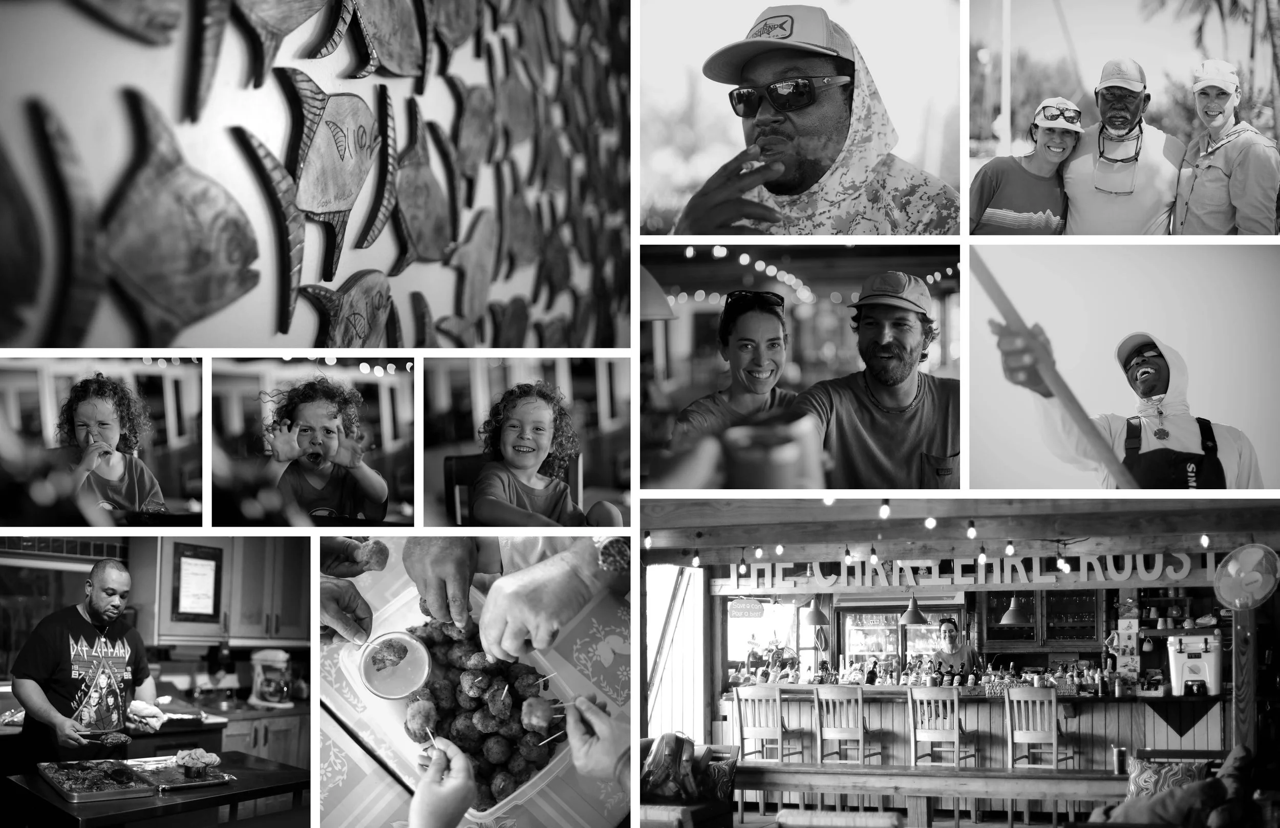  It’s hard not to smile while posted up at The Carriearl Roost—our self-serve bar, where daily appetizers (and stories!) are shared. 