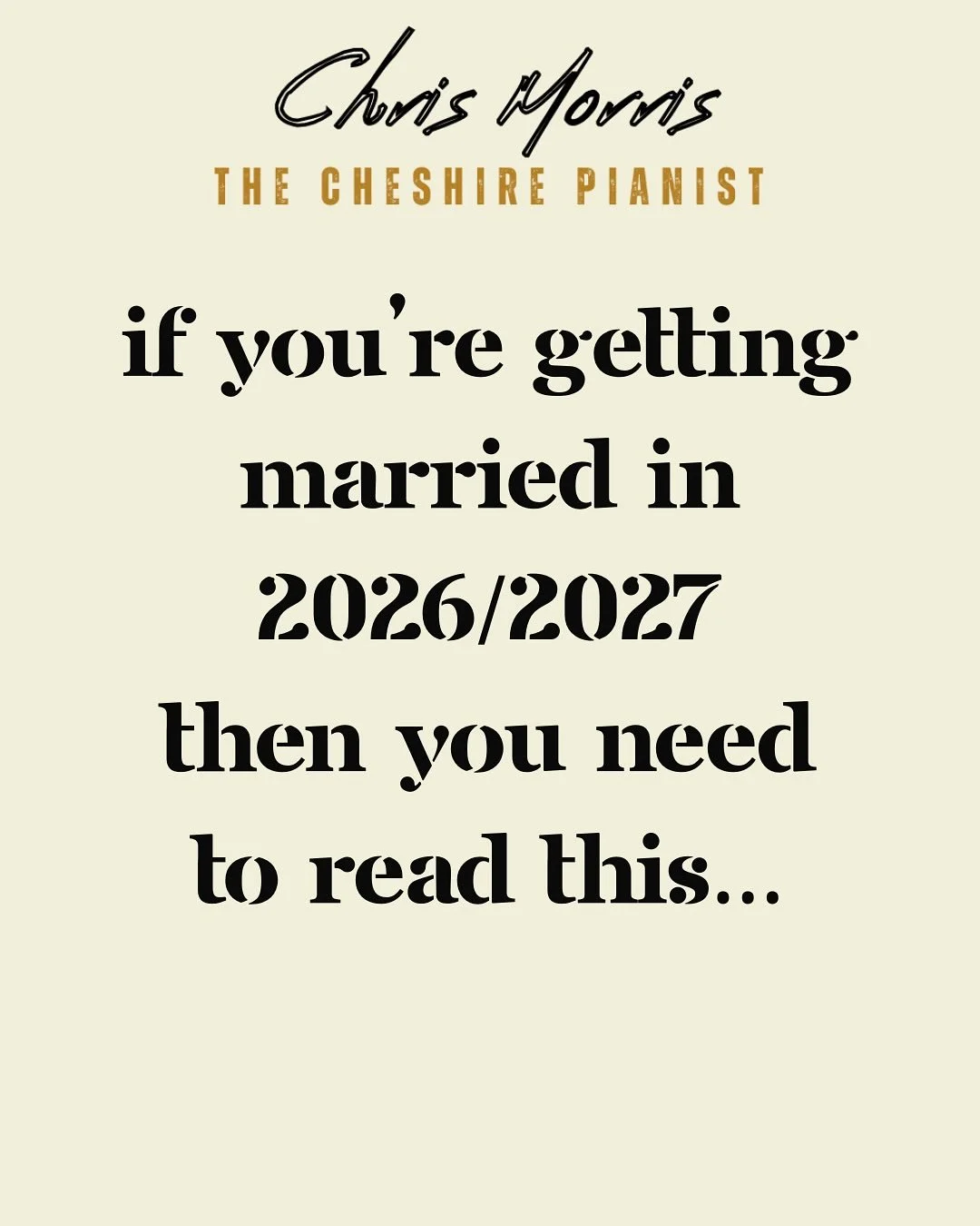 2026 / 2027 COUPLES

I&rsquo;ve just received my latest feedback from @twia_official, and I wanted to share a few words from real couples whose weddings I&rsquo;ve been lucky enough to be part of.

I&rsquo;m not someone who shouts about myself, but f