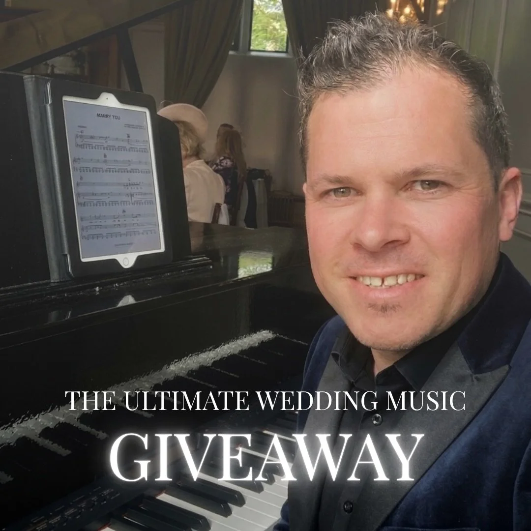WIN A FULL DAY WEDDING MUSIC PACKAGE

I&rsquo;m giving a lucky couple the chance to win music for their FULL DAY, including ceremony, drinks reception, and wedding breakfast.

The soundtrack to your day, done properly&hellip; on me.

Here&rsquo;s how