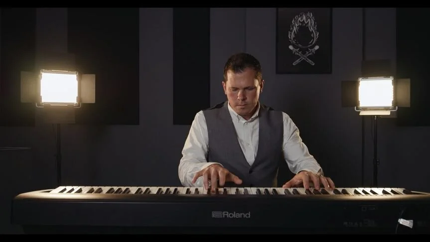 Still from video shoot with Matchbox Productions