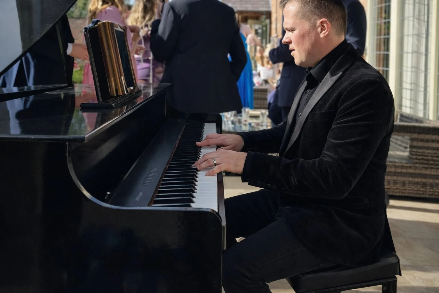 Cheshire Wedding Pianist Chris Morris at Colshaw Hall