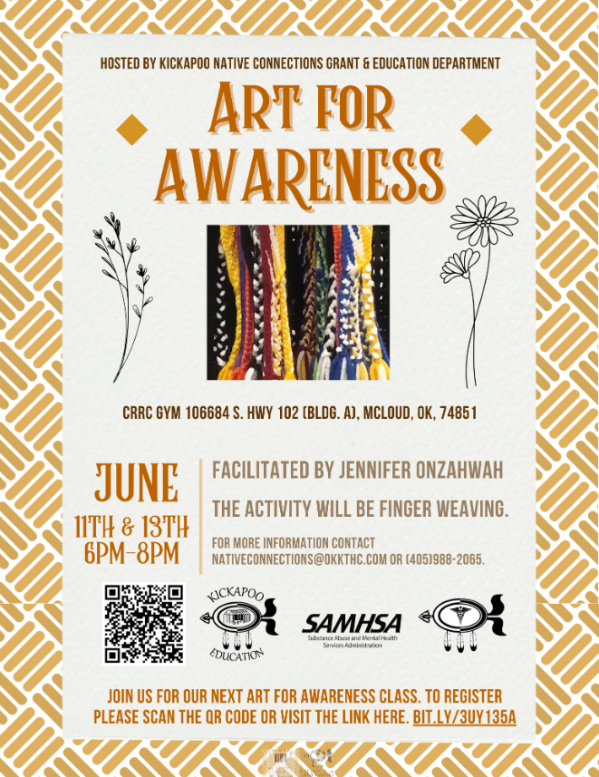 Art for Awareness (June 11th &amp; 13th)
