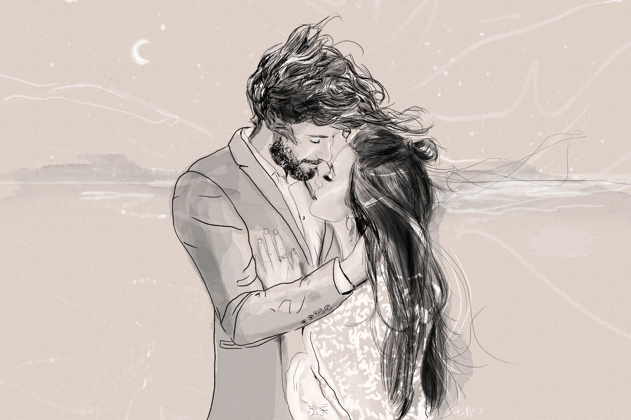 Drawing of a Photo by Vicky Baumann