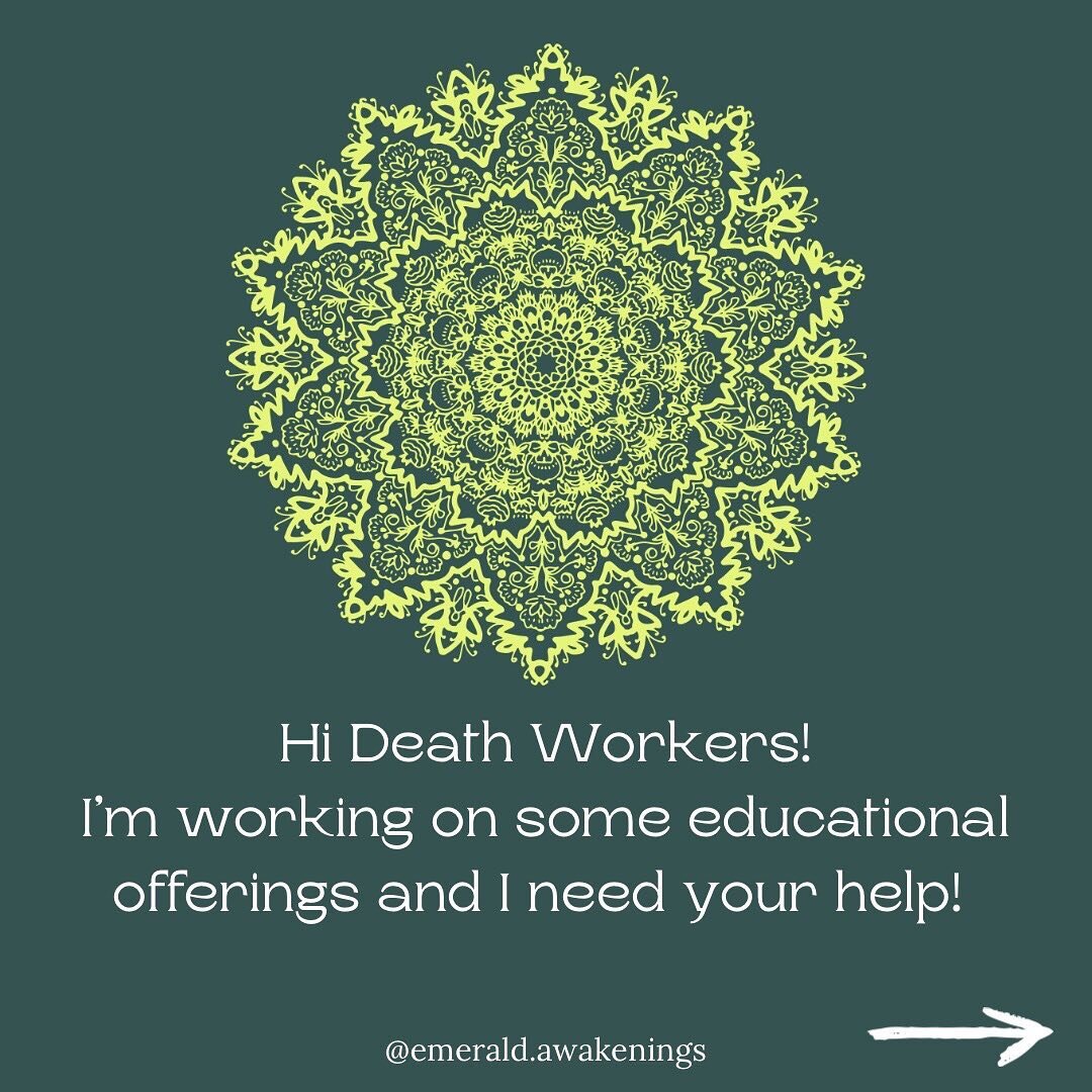 &ldquo;DEATH WORK IS A CALLING&hellip;&rdquo; 🕯 

This feels true for many of us. 

Now I&rsquo;m interested in the WHY❣️

Why is death work a calling?

I have established an answer within myself but I want to hear from all of you.

Slide number 5 i