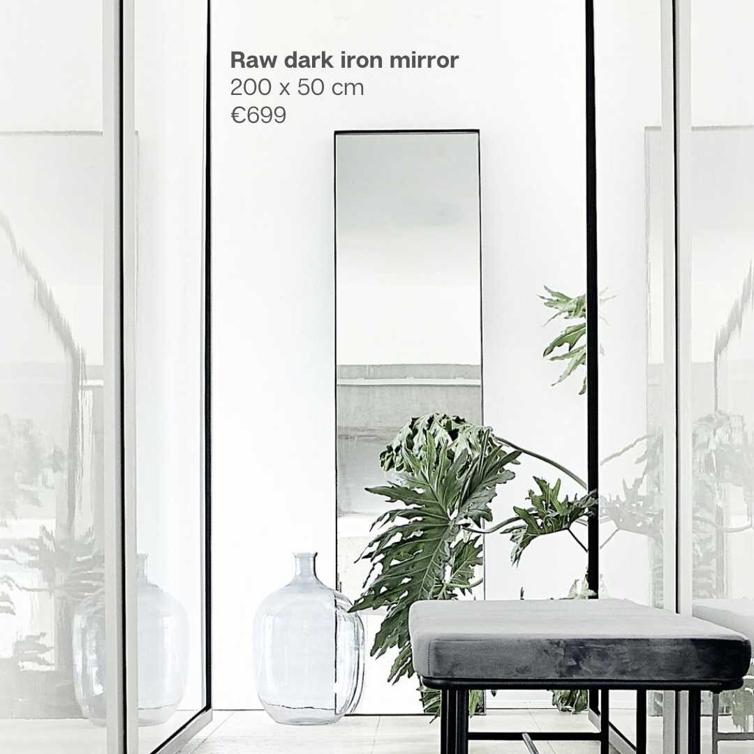 Minimalist. Iron. Striking! We love these Raw mirrors by House Doctor and how they provide a light, industrial touch... easily blending into most d&eacute;cor. Make an impact, open up a space, or just use to fix up your hair as you head out the door.