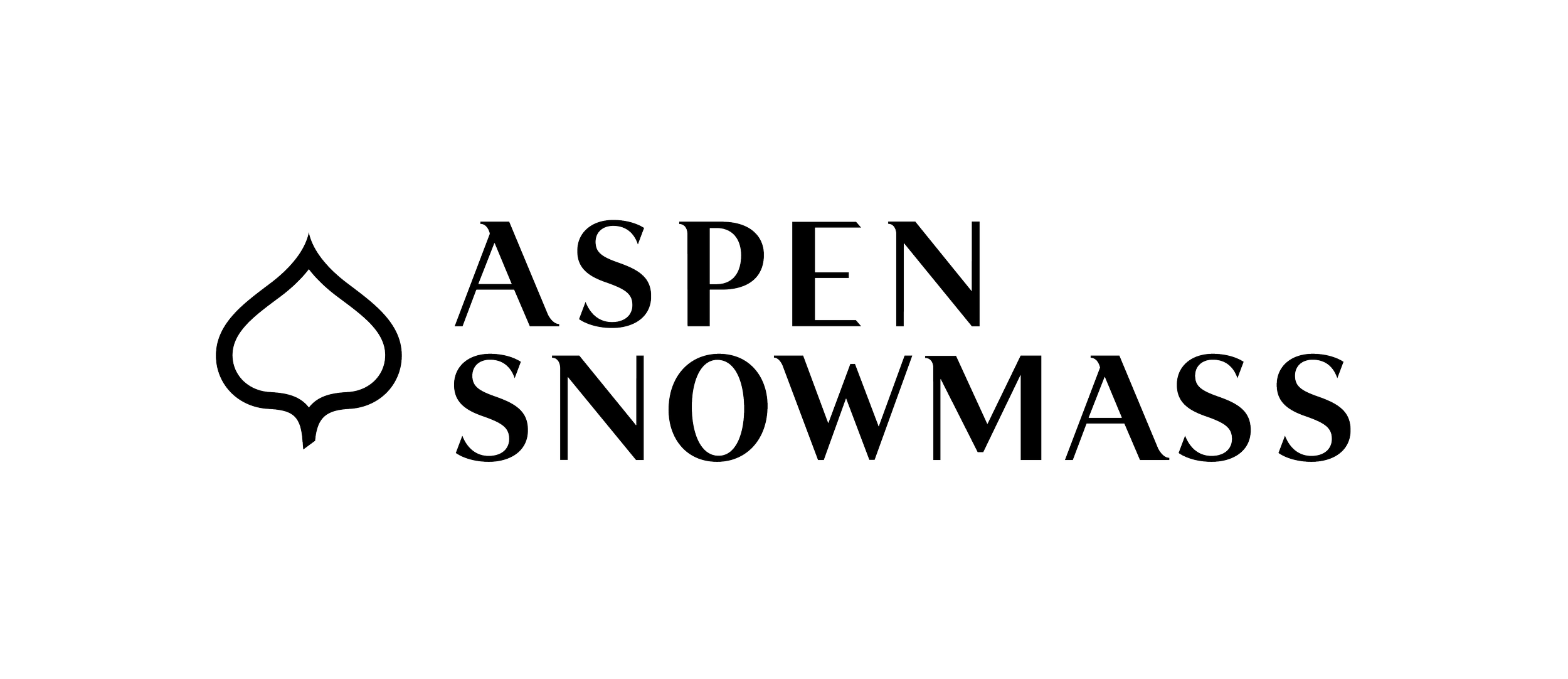 Aspen Snowmass logo black