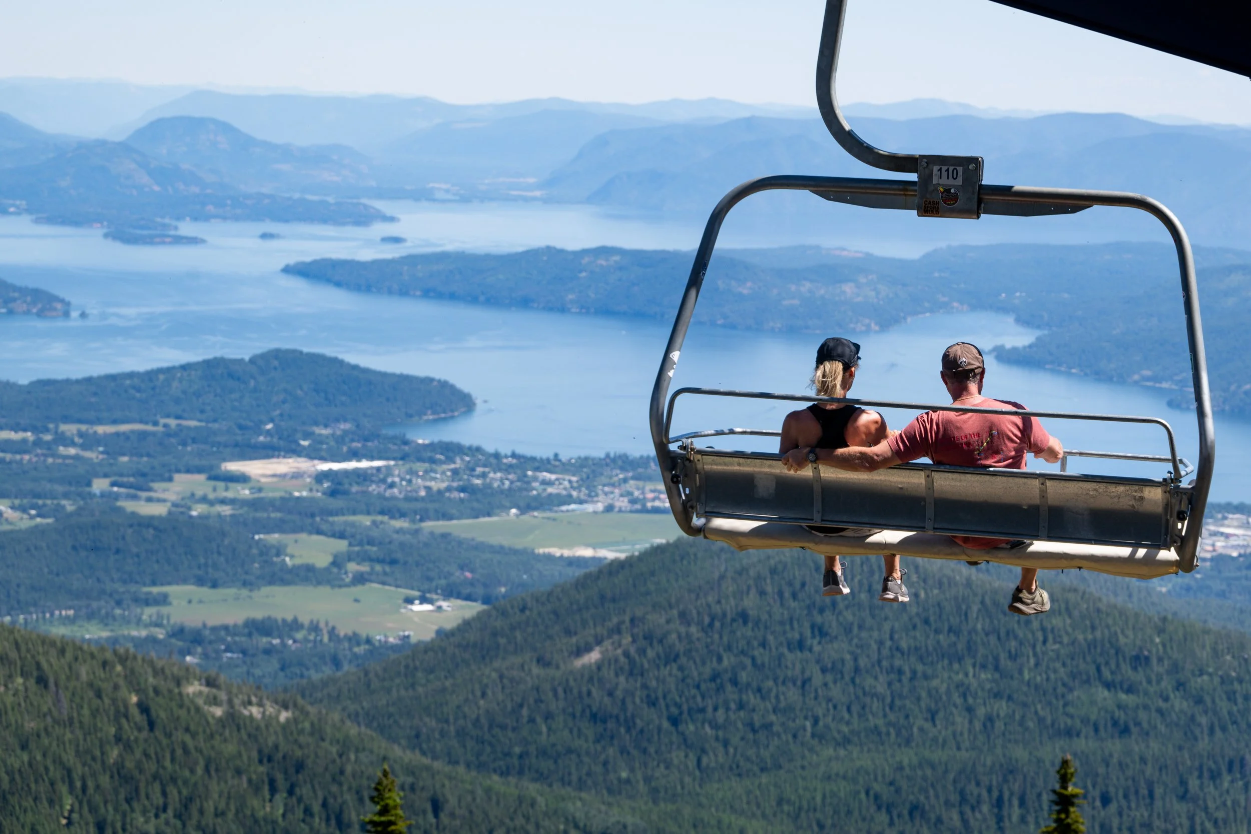 Schweitzer scenic ride chairlift summer