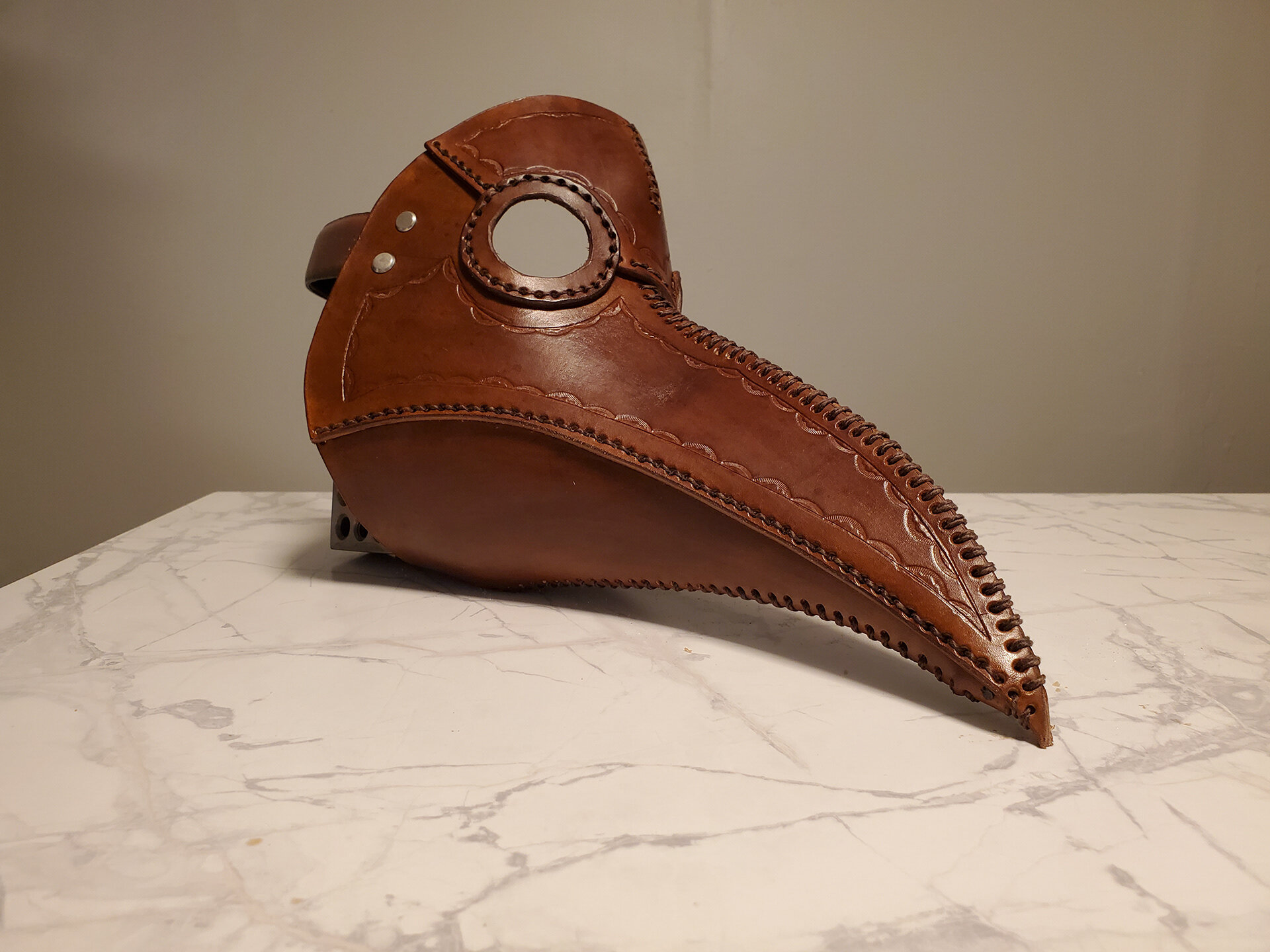 Leather Plague Doctor Mask