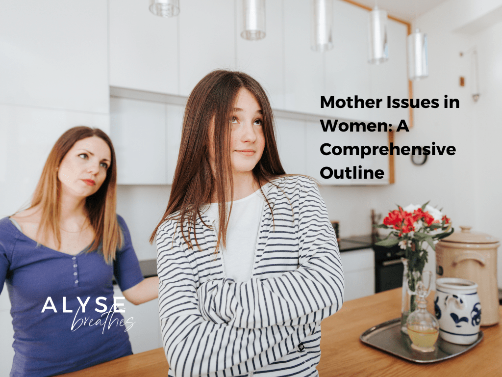 daughter smugly turned away from her mother