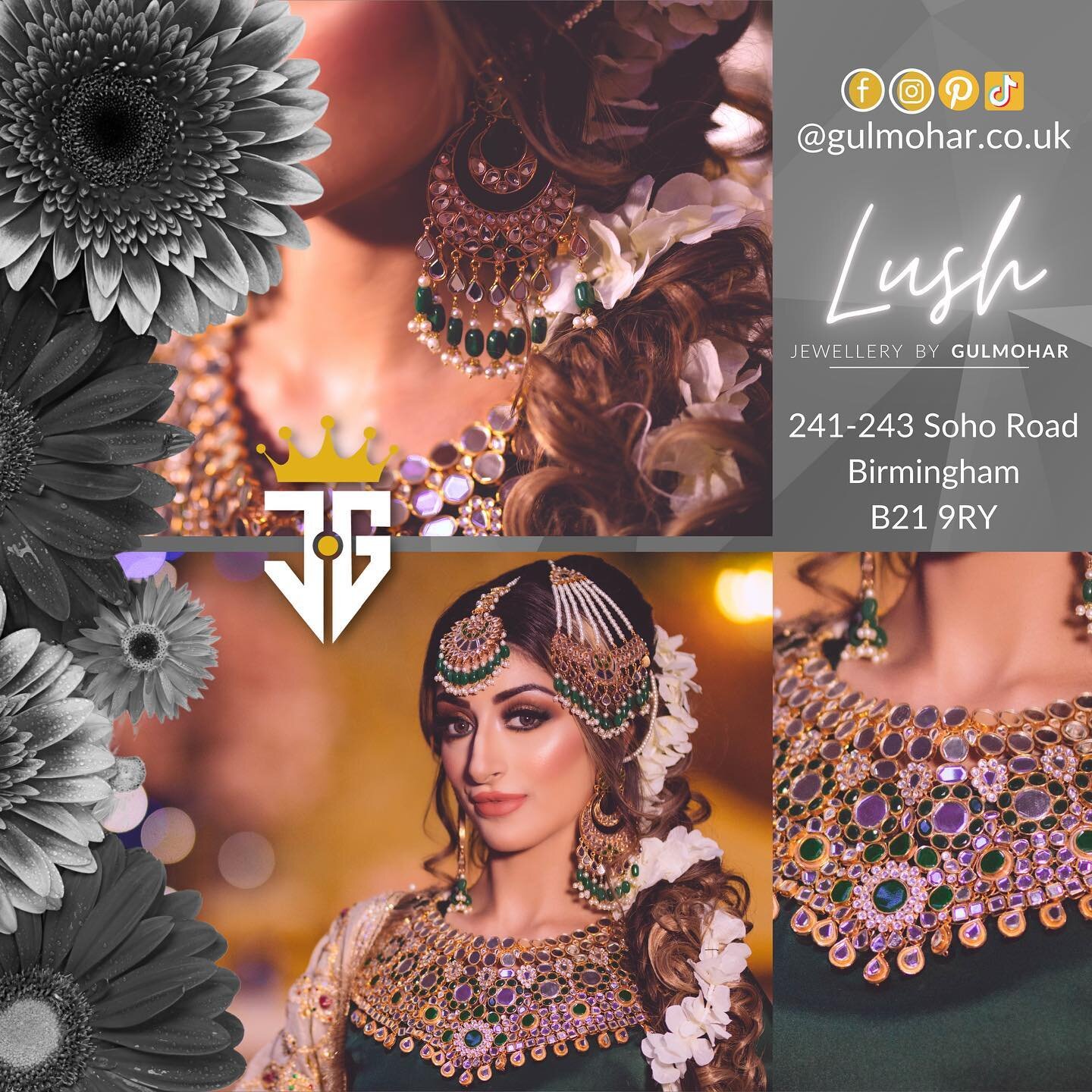 Be unique, be luxury, be Gulmohar! DM us now and order online or visits our Birmingham Boutique.
.
.

Makeup @maysa_nur_mua
Outfit @shop.shagun
Hair &amp; Jewellery setting @sams.sleek.hair
Lashes style mimi @minxy3d
Jewellery @gulmohar.co.uk
Media @