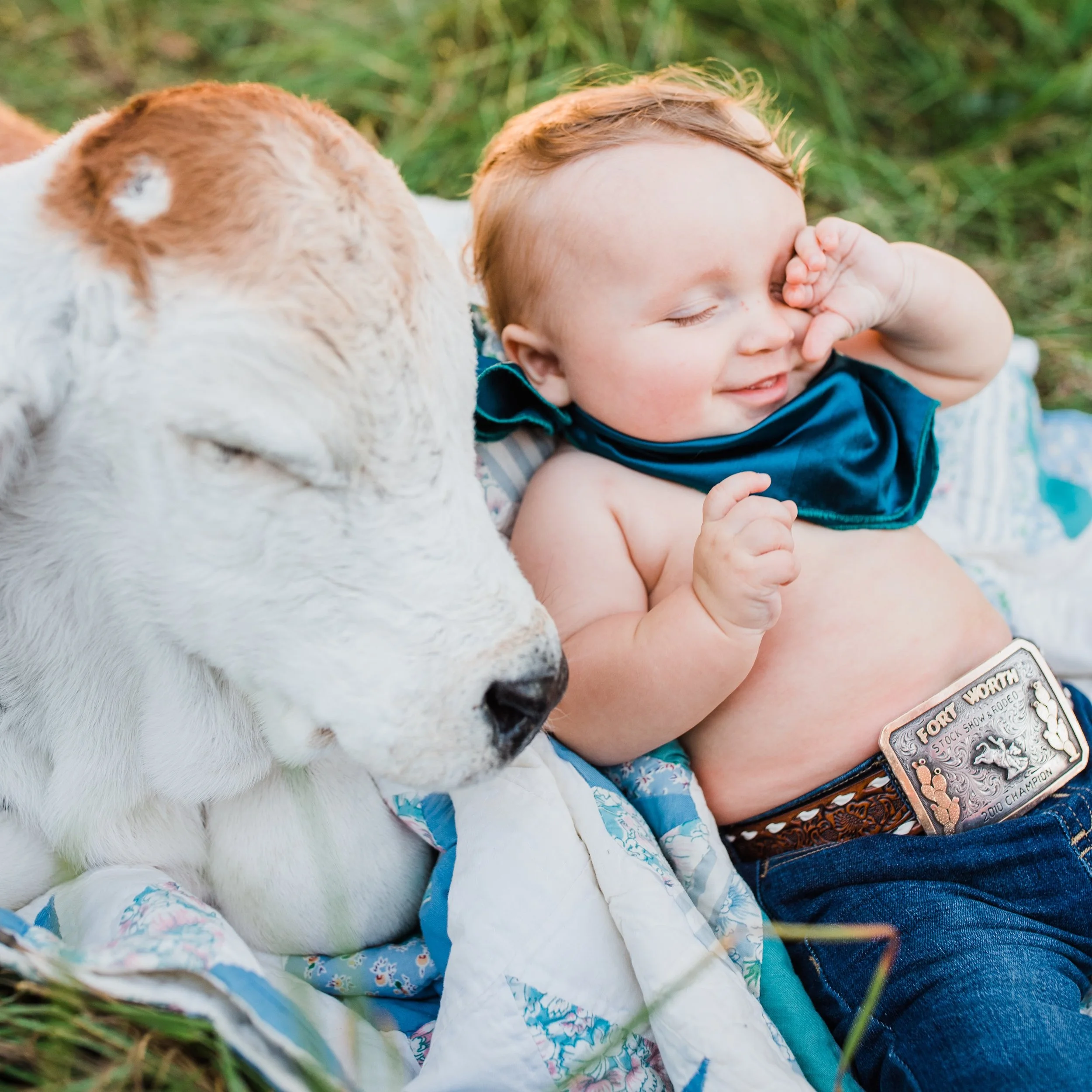 While the temps might be rising, the light is still gorgeous ✨

There&rsquo;s nothing quite like a little cowboy and a bottle calf at golden hour. The kind of memories that feel like home 🤍

#louisianaweddingphotographer #louisianaphotographer #loui