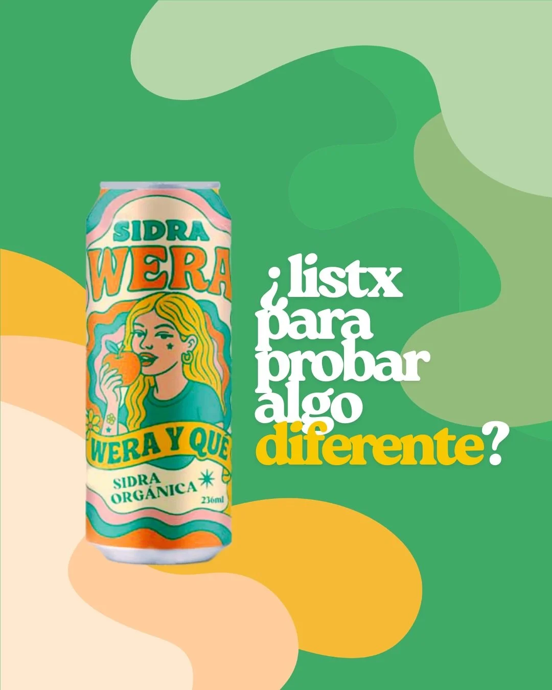 &iquest;Cansadx de tomar lo mismo? 🤔&hellip; Tenemos algo que que te va a encantar 😍🍎

🥂 Sidra en lata, dulce en su punto, ligera y refrescante 💦

📦 Env&iacute;os a todo M&eacute;xico: 12-pack a solo $1,150 mn 
🍷 Encu&eacute;ntrala tambi&eacut