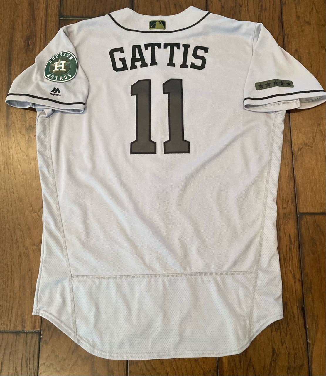 2018 Evan Gattis Game Used Memorial Day Two Home Run Jersey — BOM SQUAD