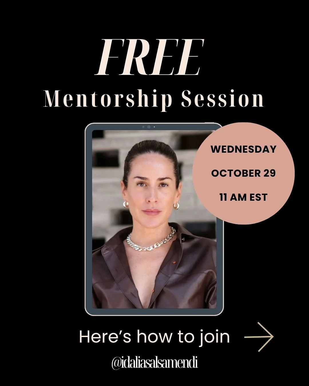 Comment &ldquo;FREE&rdquo; to enroll in my free online mentorship session!

⚡️ ⚡️ ⚡️

So you&rsquo;ve been curious if my creator strategy is right for you? Well here&rsquo;s your chance to test drive it FOR FREE! 😳😳😳

On October 29th at 11am EST, 