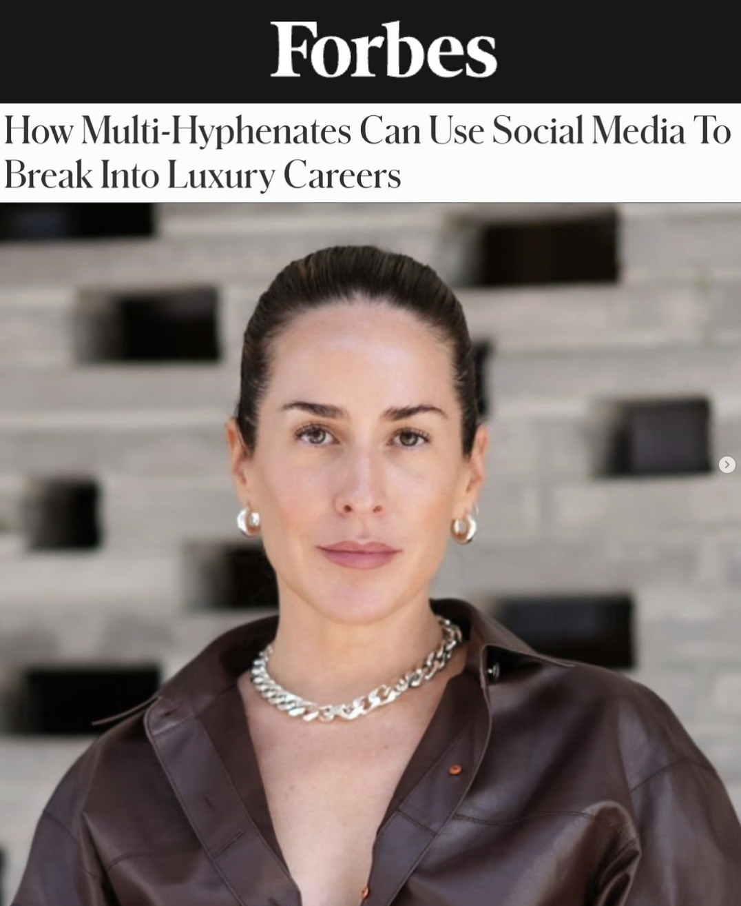 How I became a FORBES Story