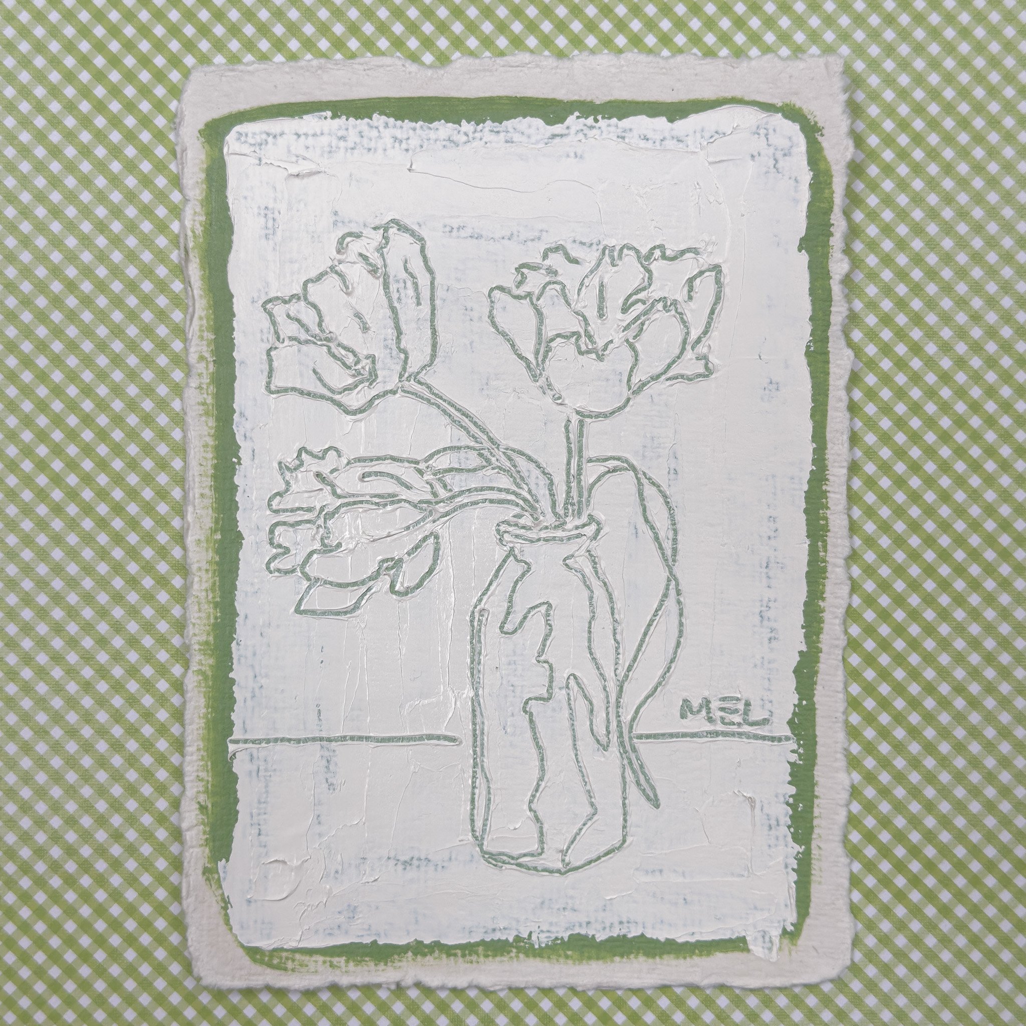 Sketched Milk Bottle Tulips in Green.jpg