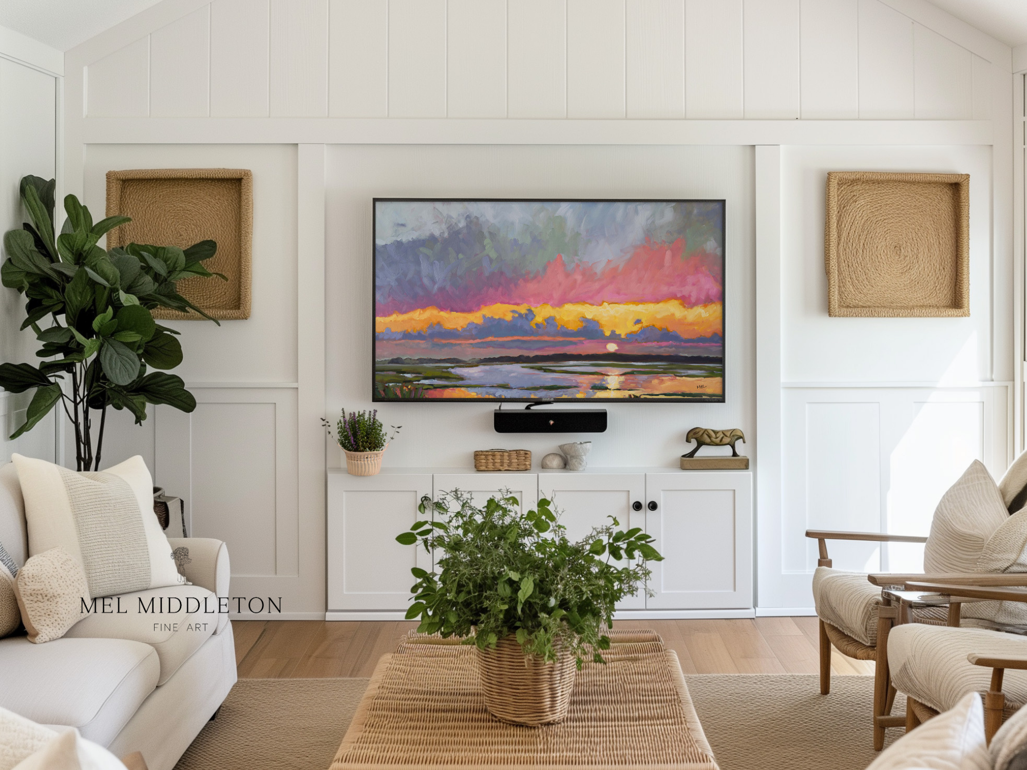 Colorful Bright Sunset | Fripp Island, SC – Samsung Frame TV Digital Download