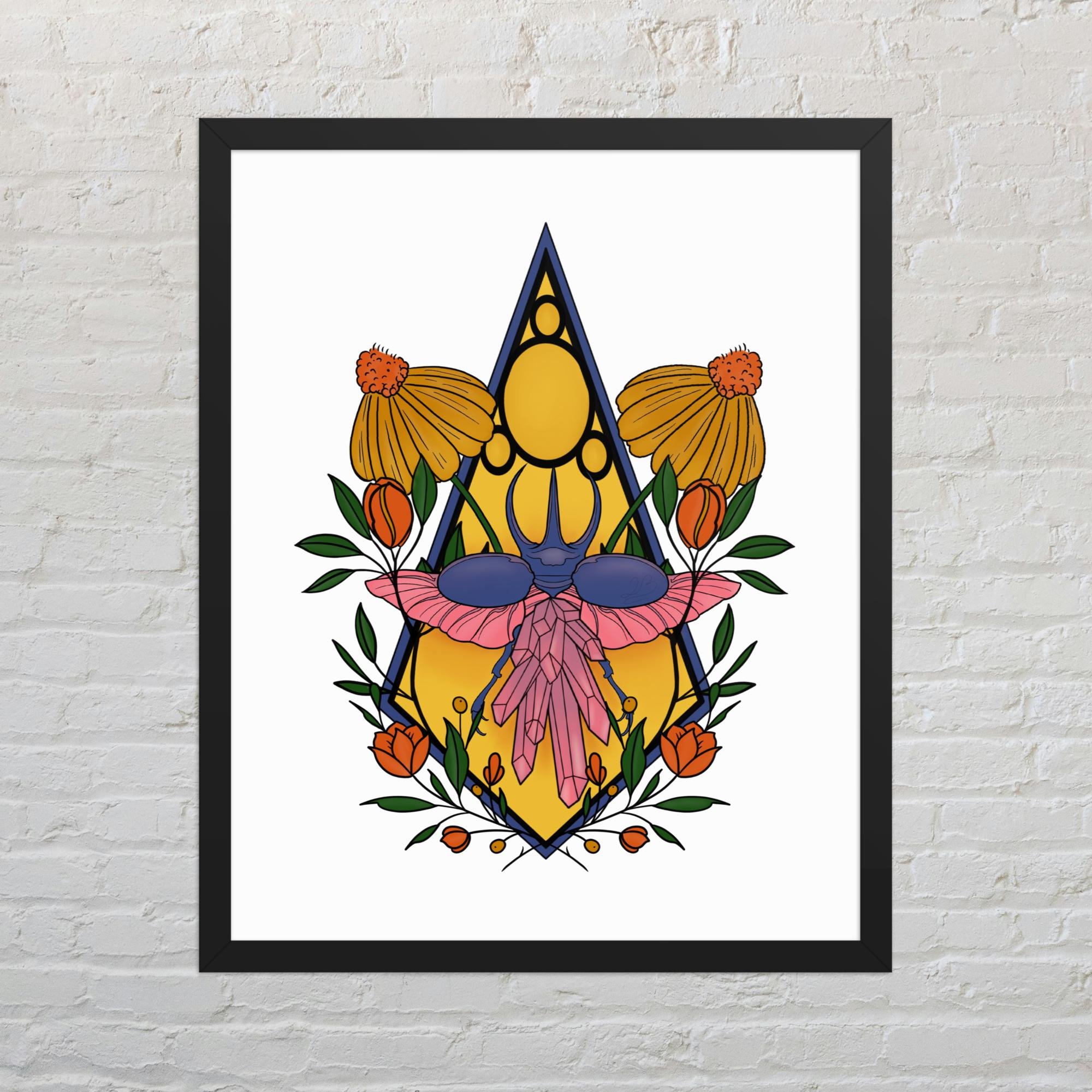 Bee-Jeweled Framed poster