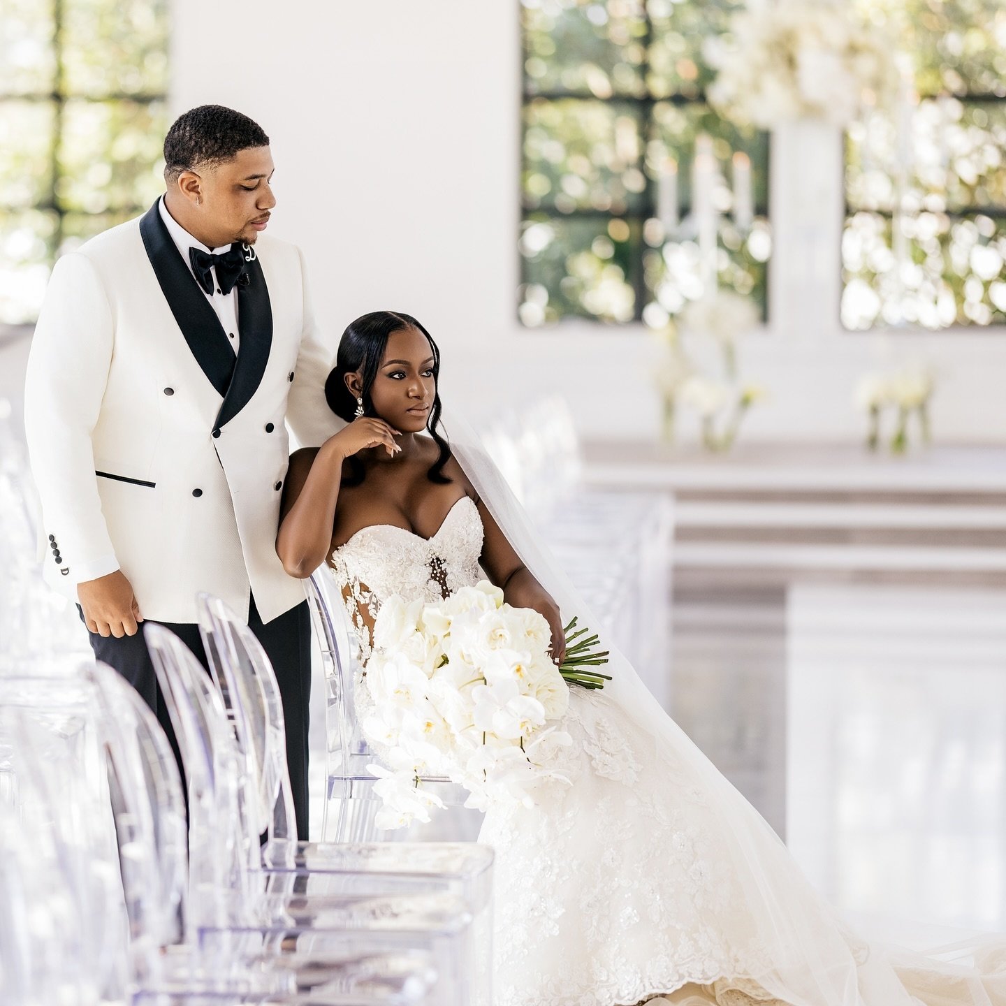 we just wanted to show off the Jenkins &amp; their gorgeous ceremony with this unique seating arrangement✨🤍💍
