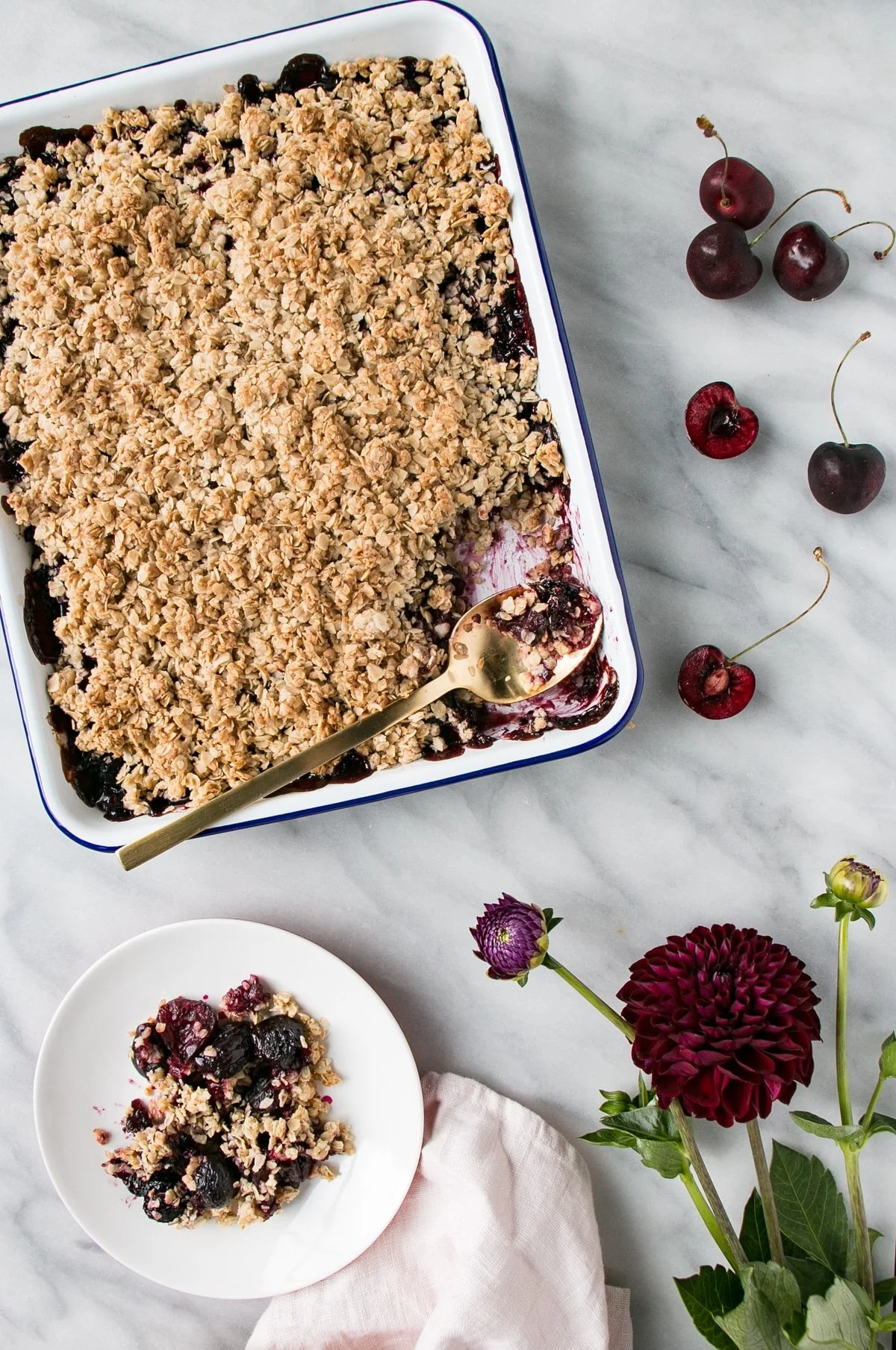 Vegan Cherry Crumble