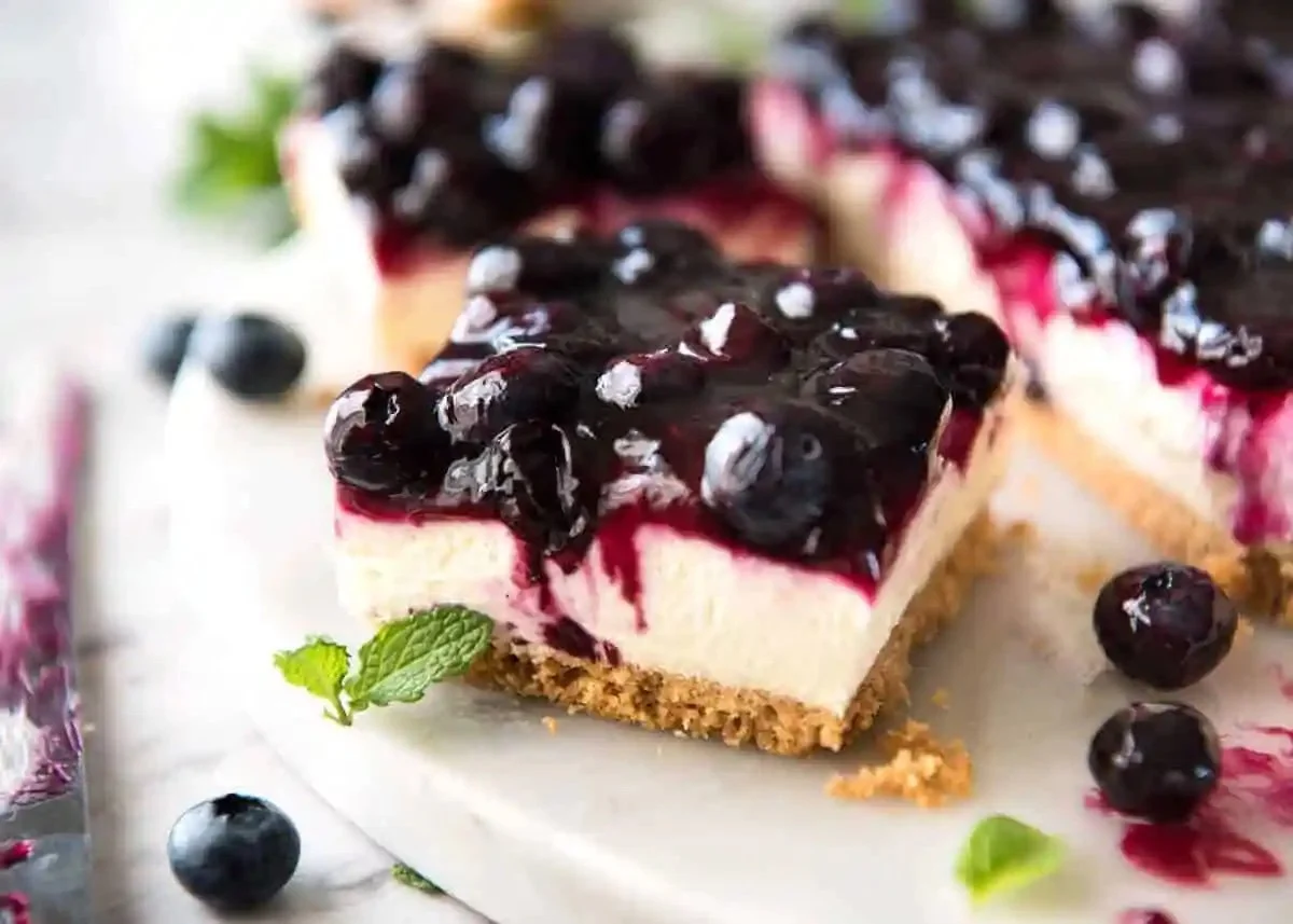 Lemon-Blueberry Cheesecake- Passover Friendly