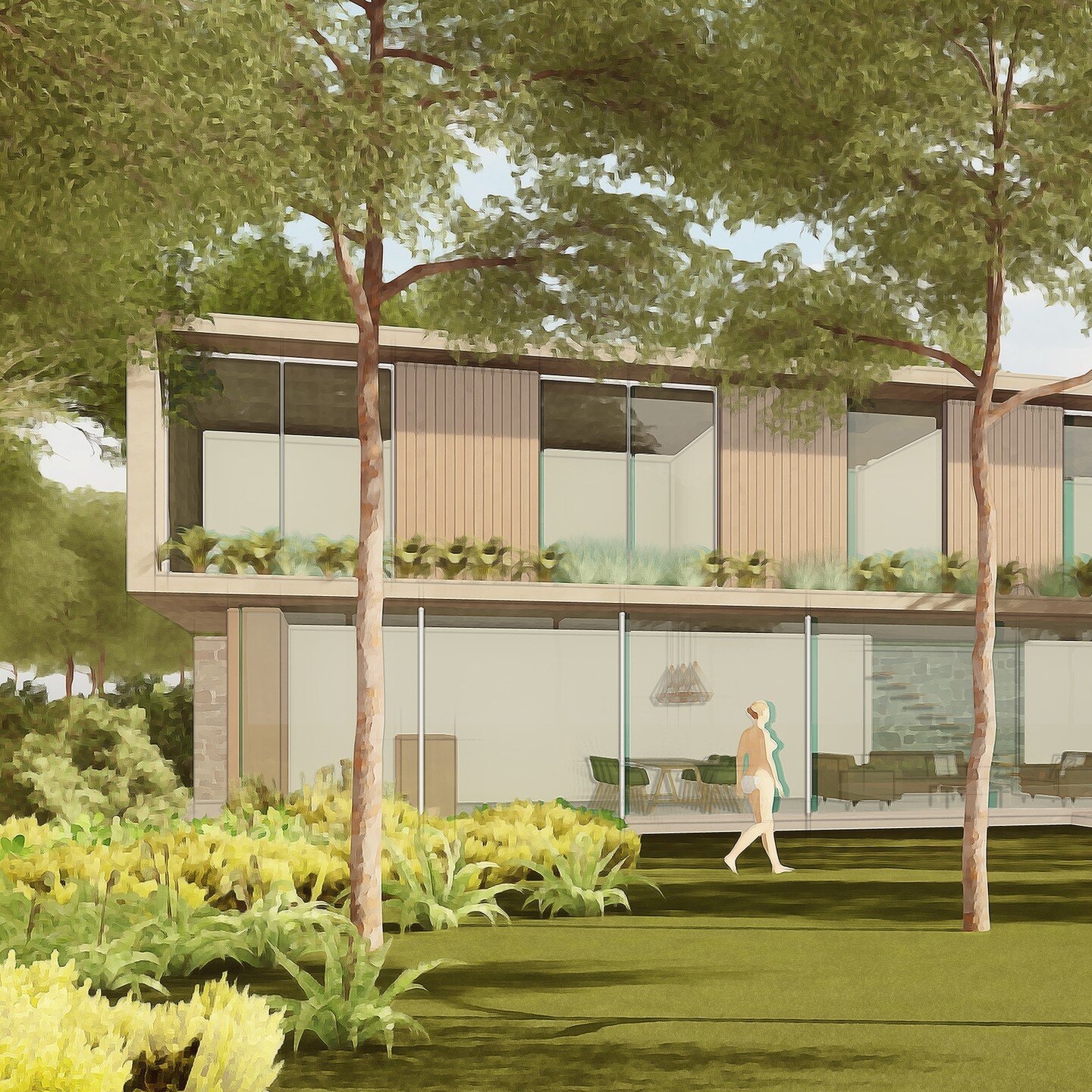 Design of a typical private villa at the wellness resort, Ghana.

#design
#architecture