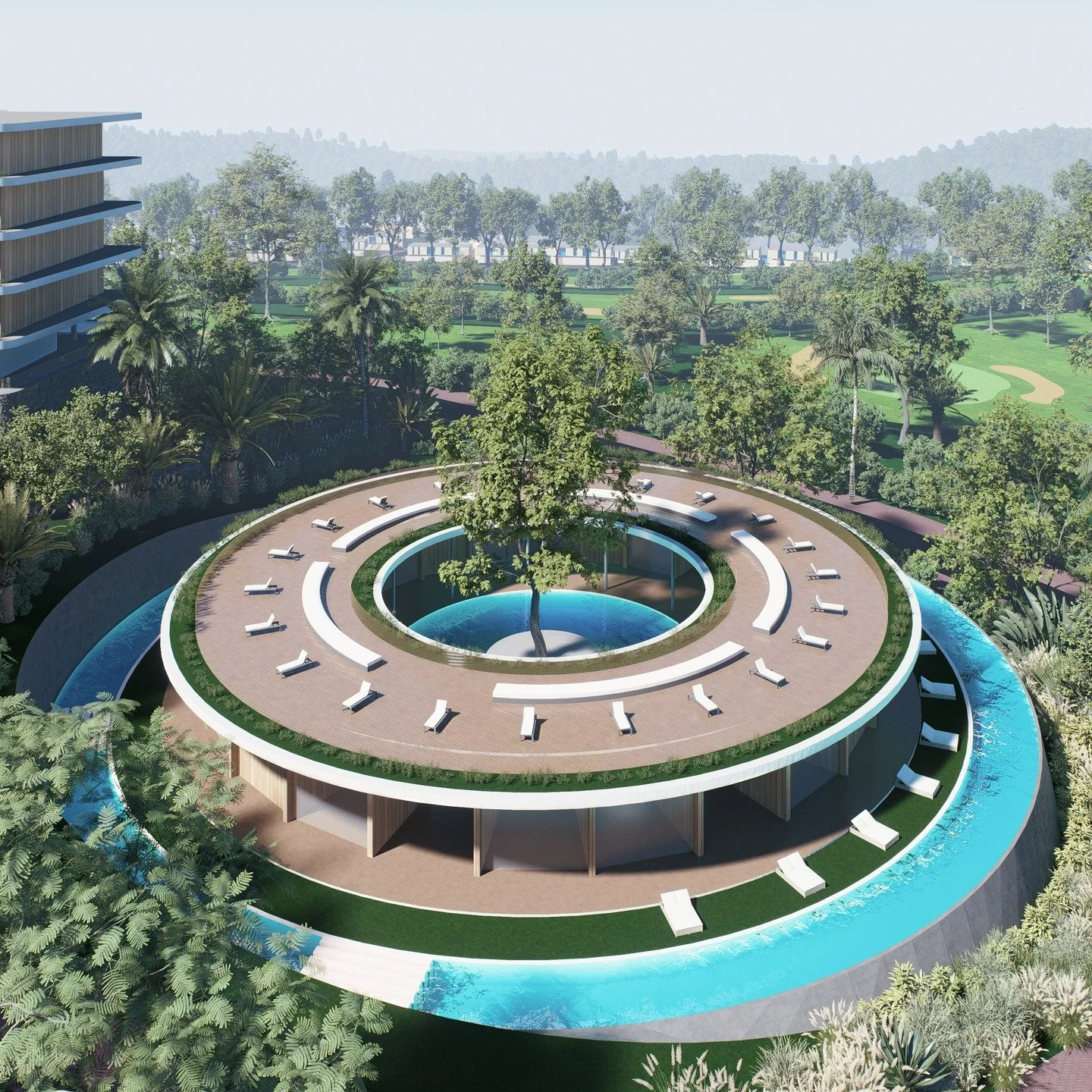 We are excited to share the design vision for a Wellness Estate in Ghana, starting with a hospitality zone on the top of the hill.

@foresthill.apirede 
#architecture #design
#illustrarch