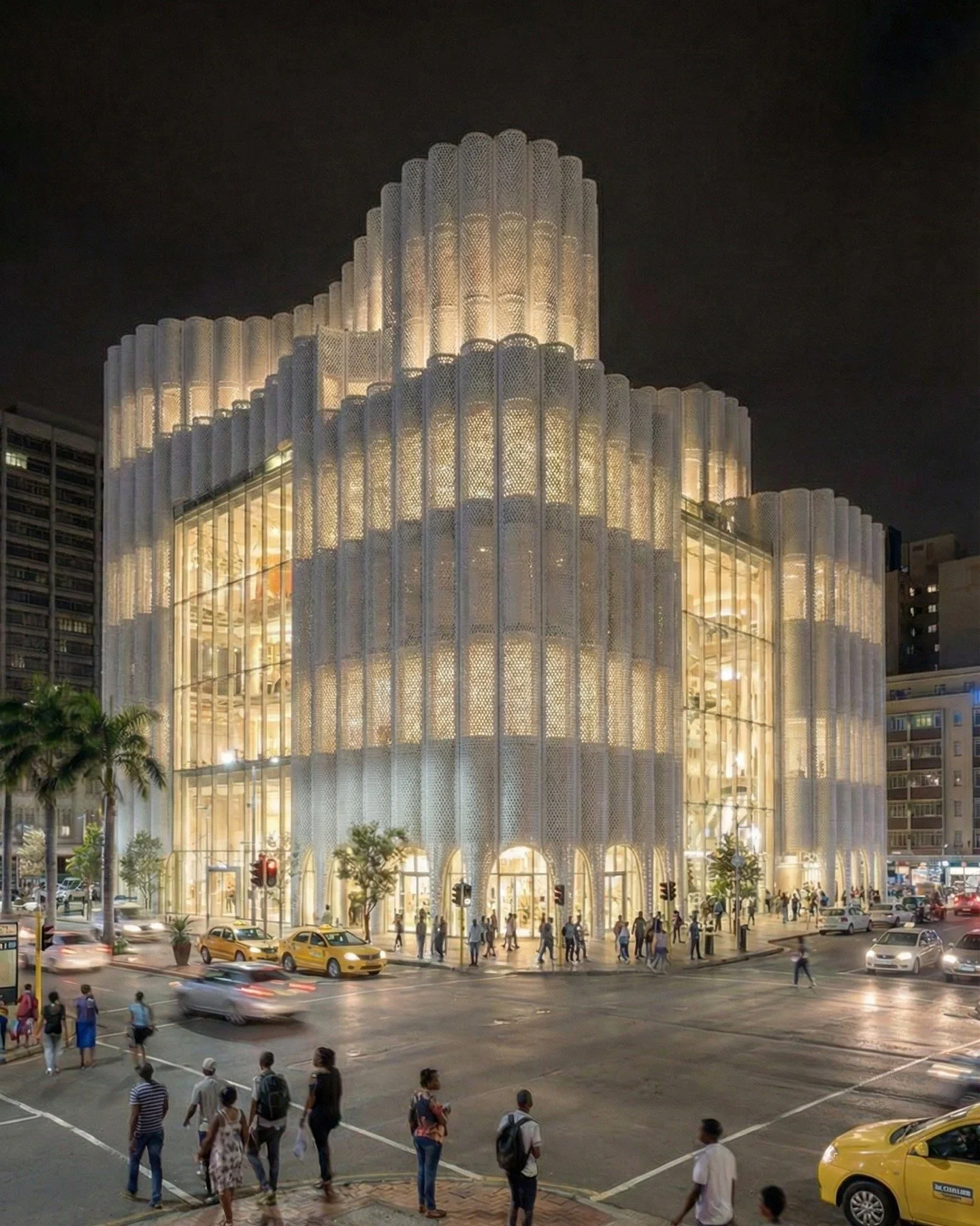 Our recent competition proposal features a dynamic, mixed-use building combining multi-level coworking, retail, and hospitality spaces. Designed to stand out, it offers a refreshing alternative to the typical corporate architecture in this bustling c