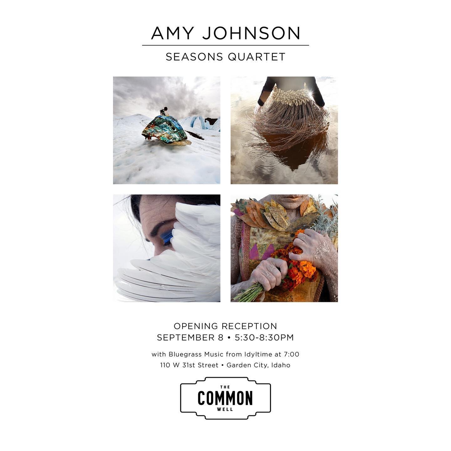 We&rsquo;ll be serving drinks at @commonwellboise on Friday for @amyjohnsonstudio&rsquo;s exhibition opening entitled &ldquo;Seasons Quartet&rdquo;. @idyltime will be playing too! Come check out her work that is 12 years in the making. 

30% of our s