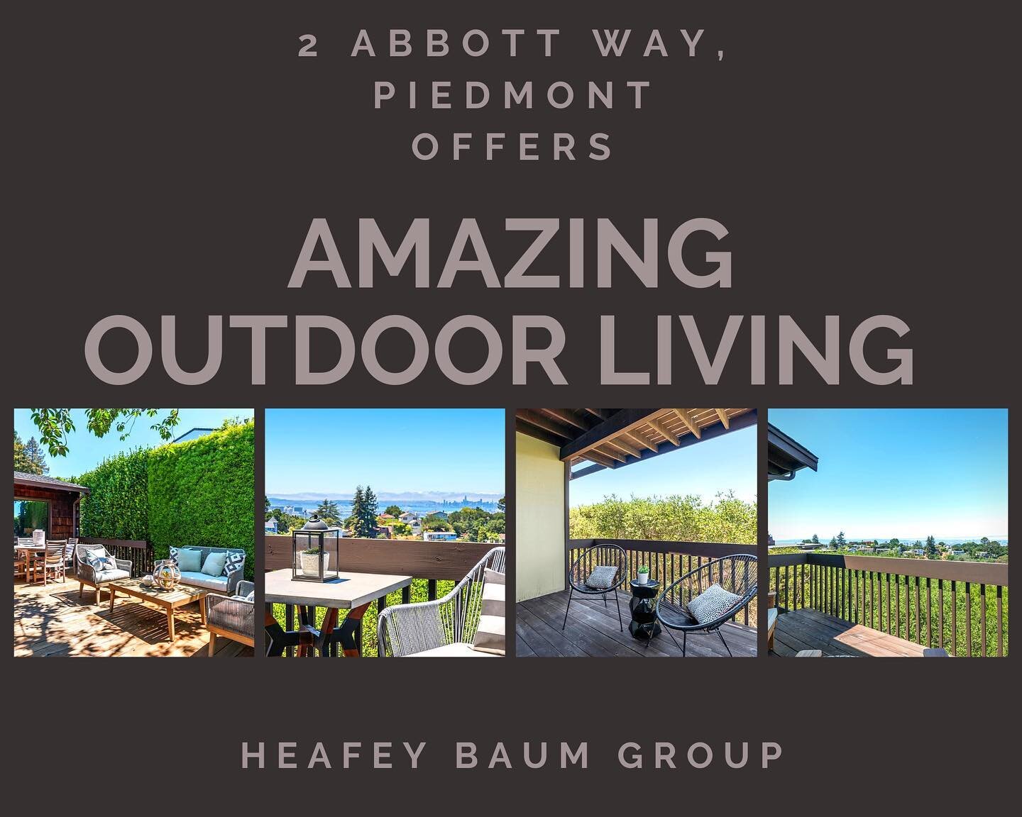2 Abbott Way, Piedmont offers amazing outdoor living! Open Sun 2-4:30 accepting offers 7/21!
.
.
.
#outdoorliving #piedmontrealestate #views #compassrealestate #heafeybaumgroup