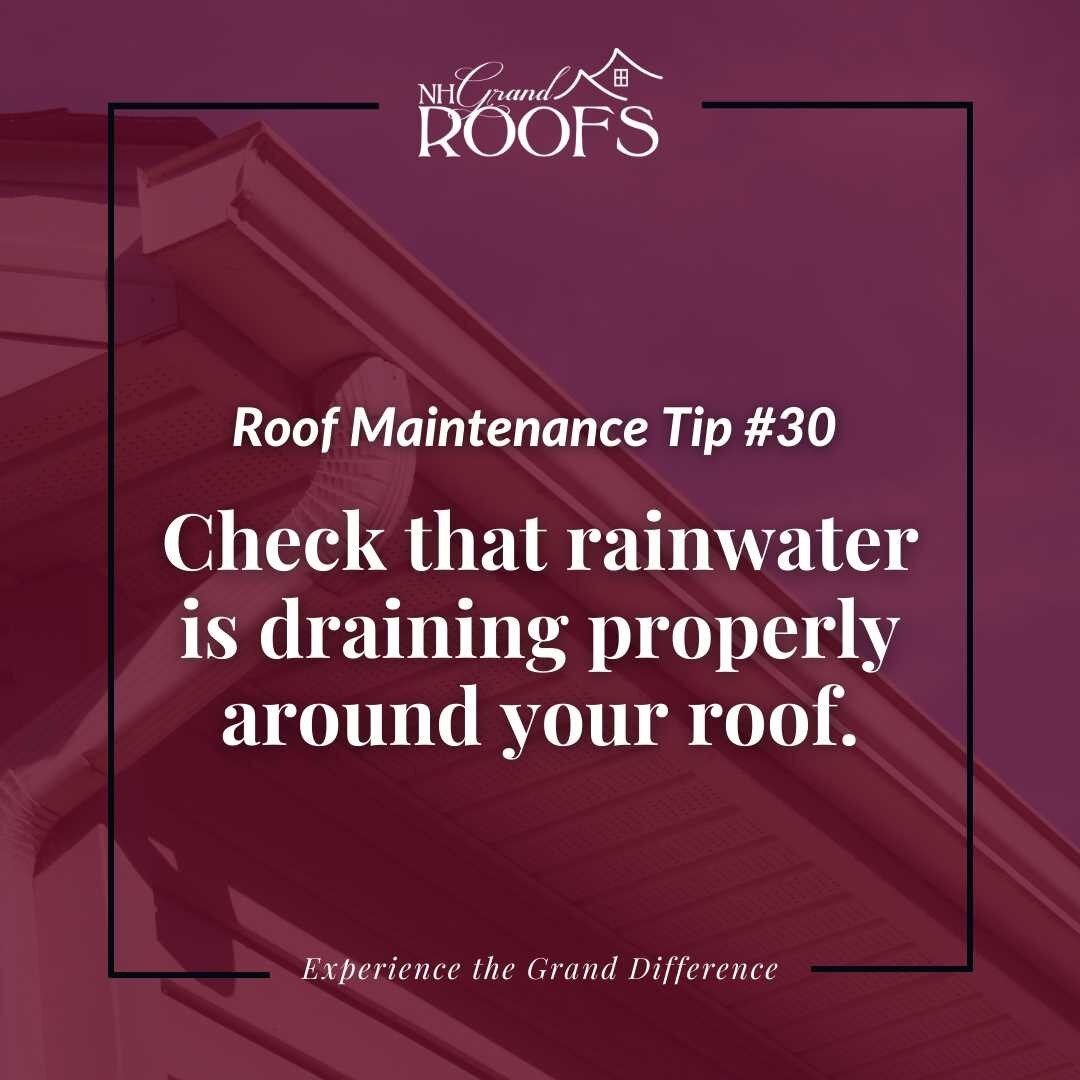 New Hampshire has seen a lot of rain over the past couple of weeks. The last thing you want is for that rain to make its way into your home! Following larger storms, visually inspect your roof area to ensure that the rainwater is draining properly an
