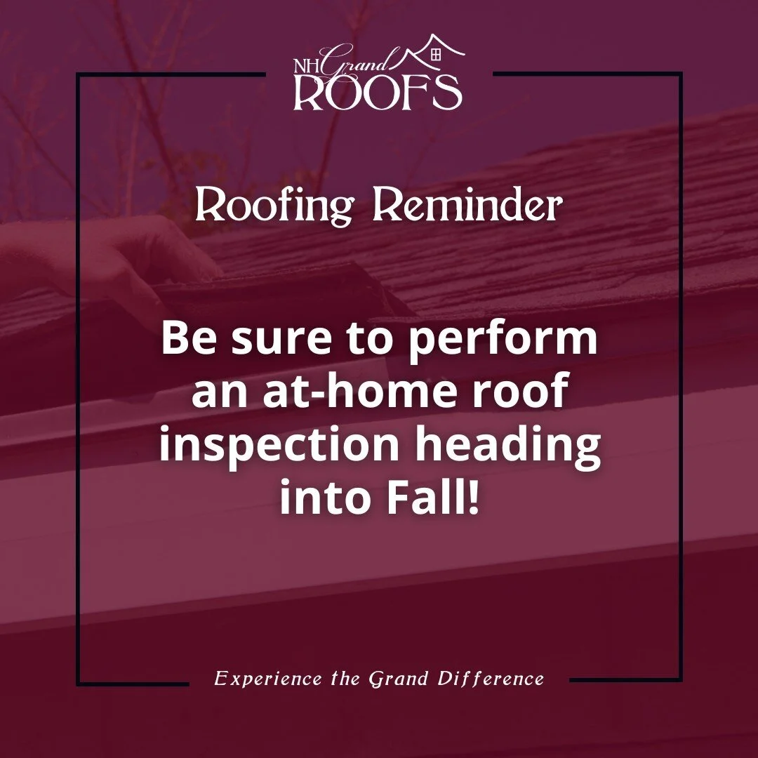 As we head into September in a couple of days, we recommend you perform a self-inspection of your roof this Fall and again in the Spring when the weather is more mild. While giving your roof a once over, if you notice any missing or damaged shingles,