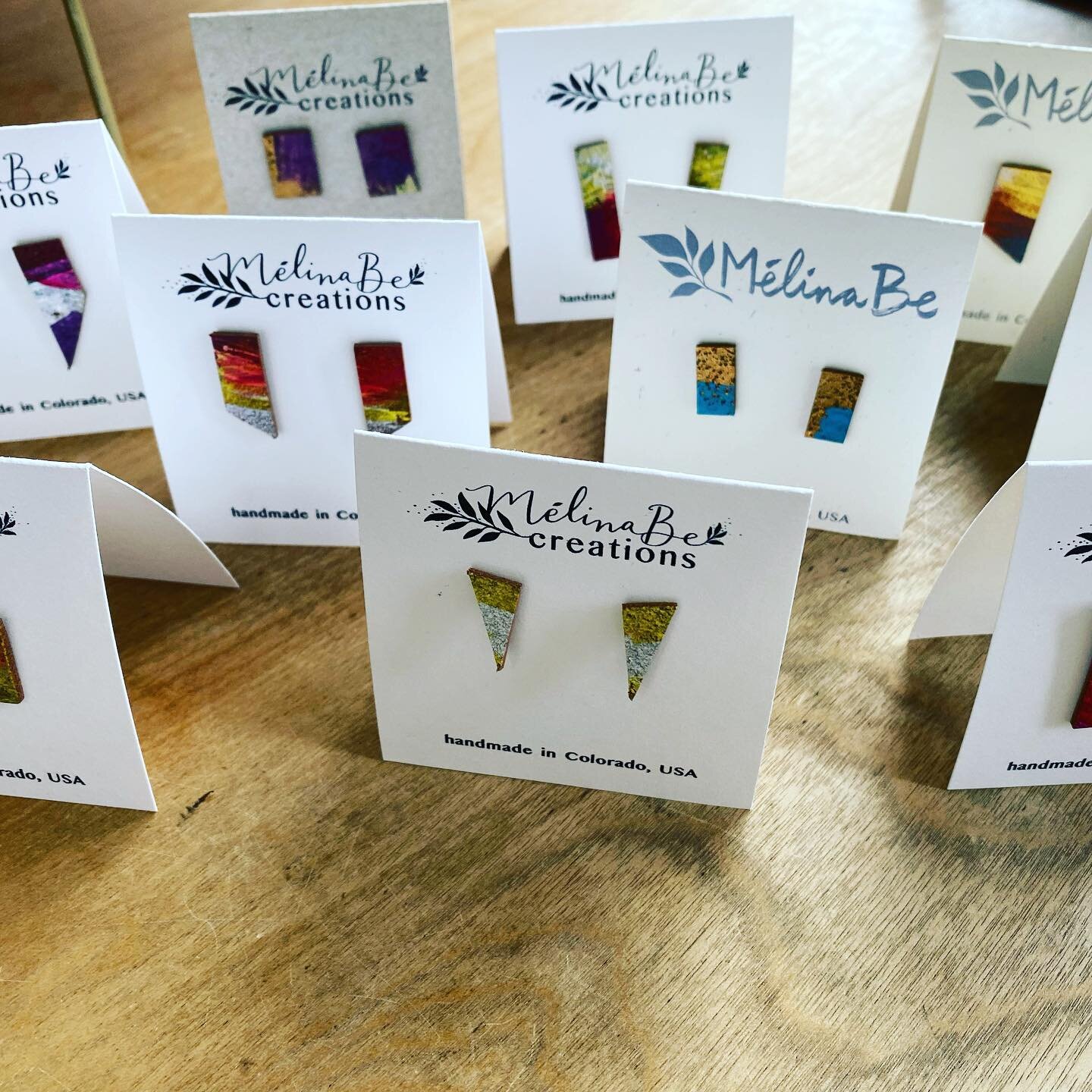 New &amp; exclusively @makerfolk !

Summer Stud Earring

Made of hand painted leather and sterling silver.

Get yours now, as they are unique &amp; one of a kind.