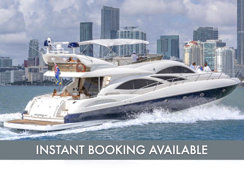 74 ft Sunseeker Fly | From $3050 | 13 guest max