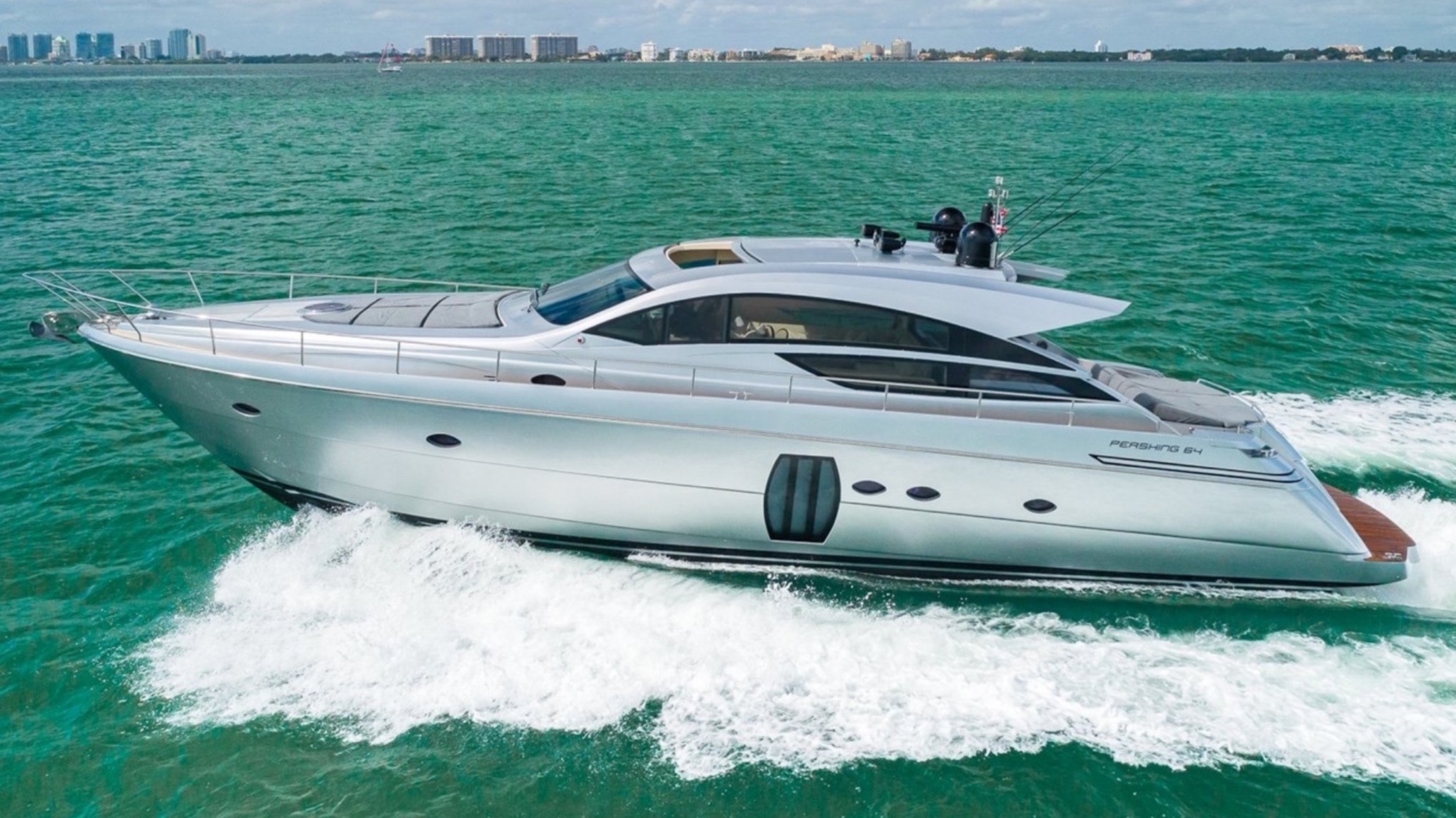 64 ft Pershing | From $2900 | 13 guest max