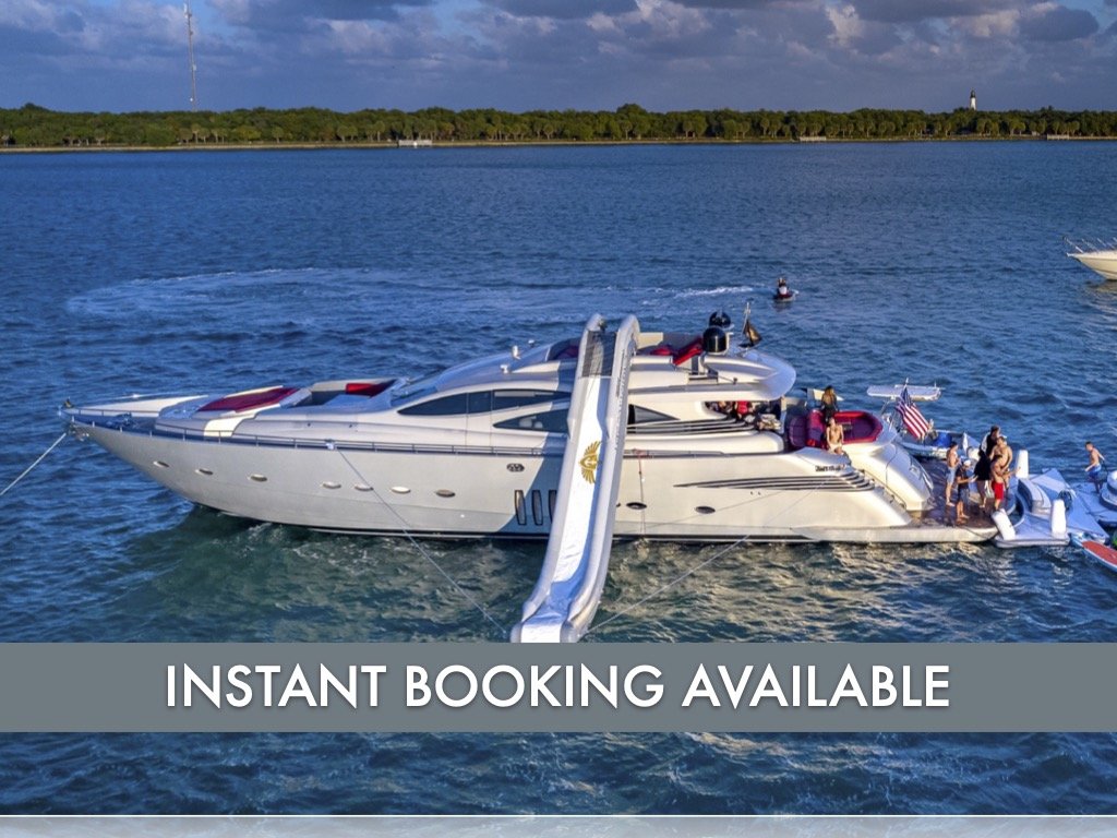 90 ft Pershing | From $5800 | 13 guest max