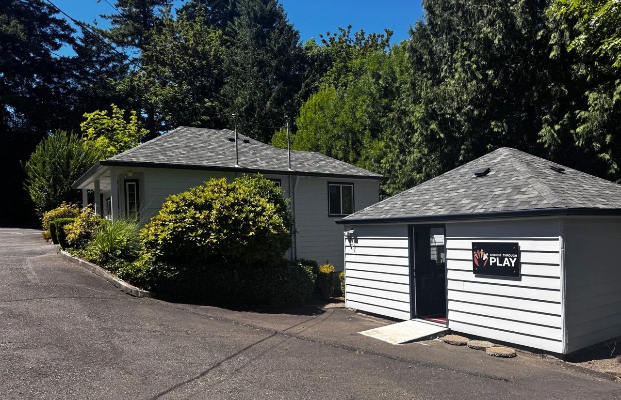The outside of the Change Through Play Studio where we teach improv classes in Portland