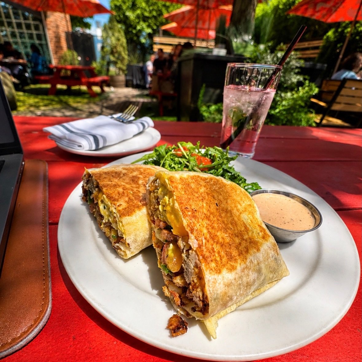 &ldquo;The Breakfast Club&rdquo; Wrap deserves its own attendance record. 🌯🍳

Are you familiar with it? There might be a pop quiz on it someday! 📄

Soft scrambled eggs, house-made maple sausage, twice-cooked potatoes, pico de gallo, cheddar, chipo