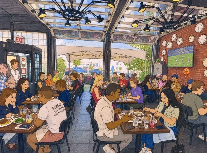 We turned two real pictures from SCHOOL into cartoons and now it&rsquo;s got us wondering.. when did adulting mean we traded Saturday morning cartoons for weekend brunch? 🤔 

..unless you&rsquo;re a real one and somehow manage to squeeze both into y