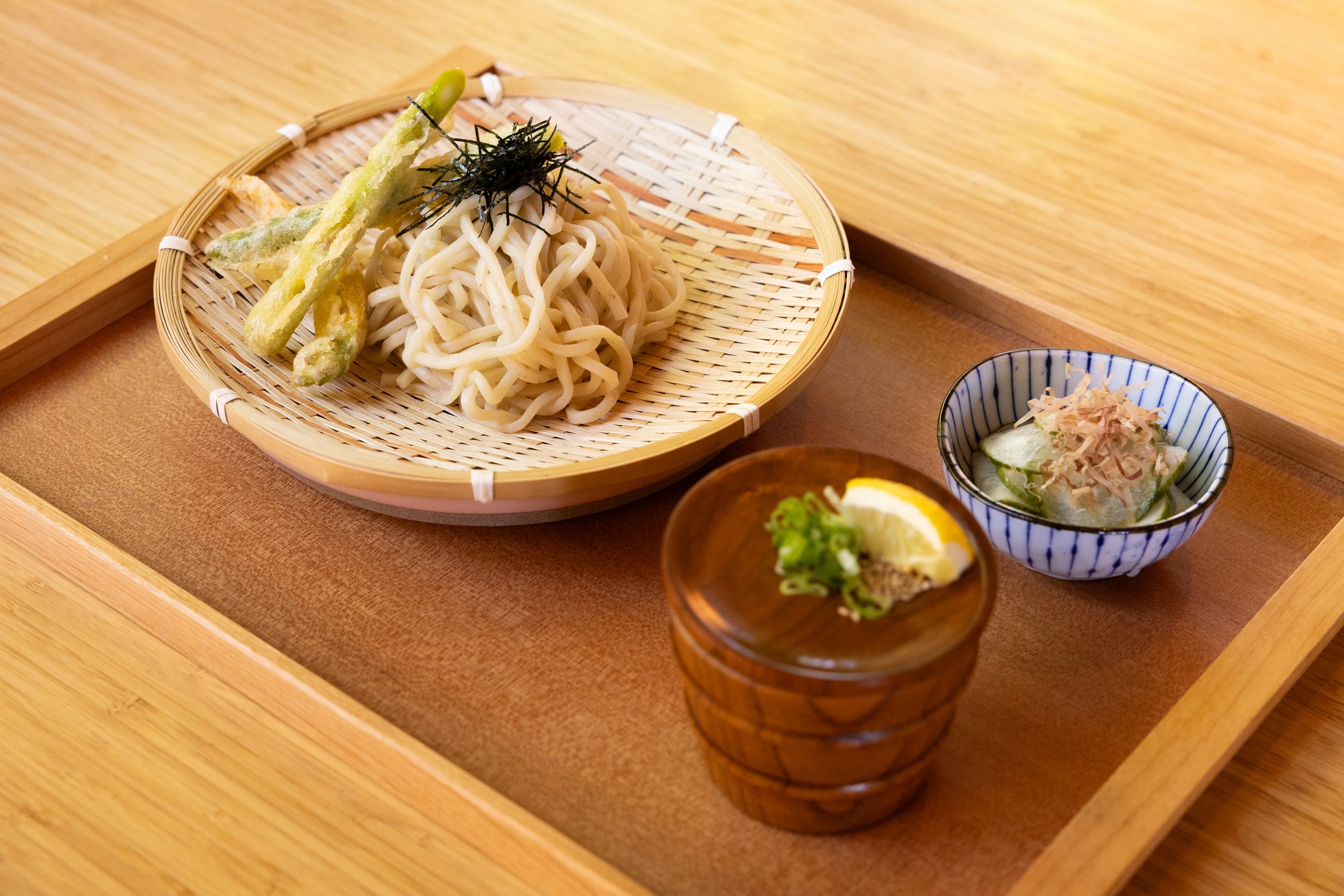 snow aged noodle ramen tempura