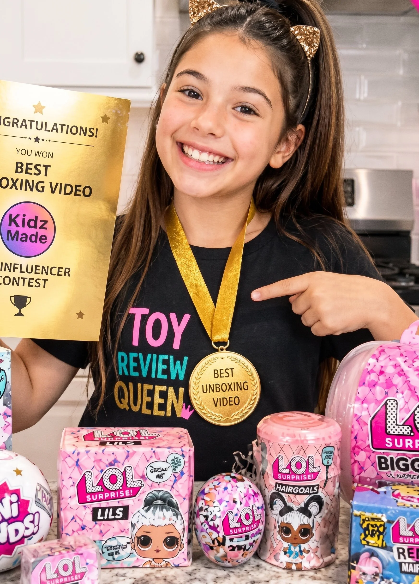 Maya doing a toy review